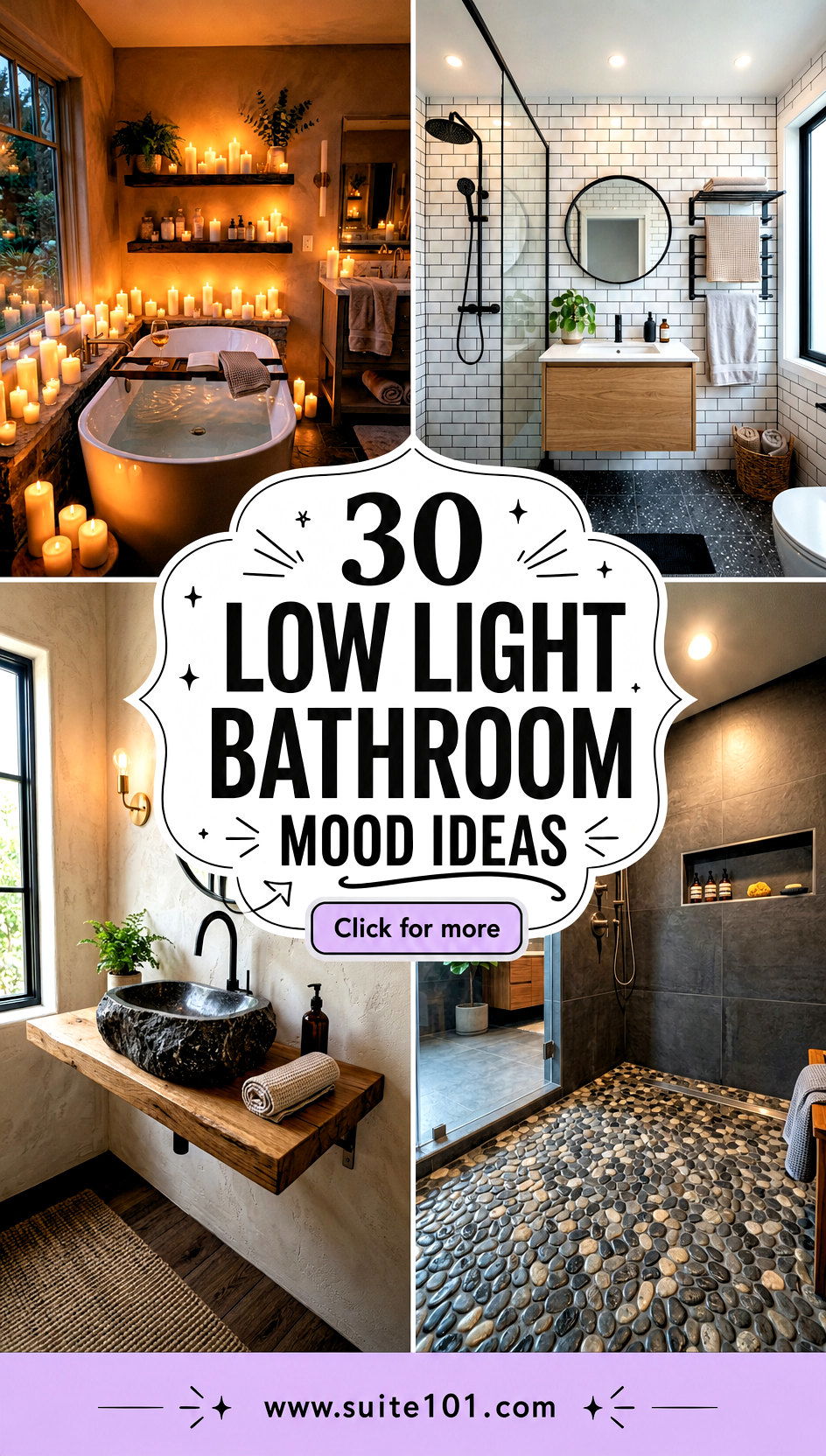 30 Low Light Bathroom Mood Ideas for a Cozy Spa-Like Glow - 30 Low Light Bathroom Mood Ideas for a Cozy, Spa-Like Glow