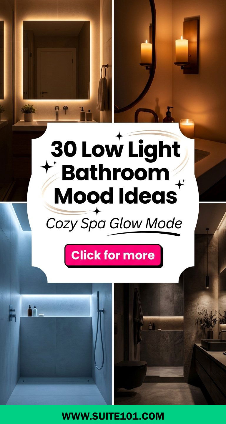 30 Low Light Bathroom Mood Ideas for a Cozy Spa-Like Glow - 30 Low Light Bathroom Mood Ideas for a Cozy, Spa-Like Glow
