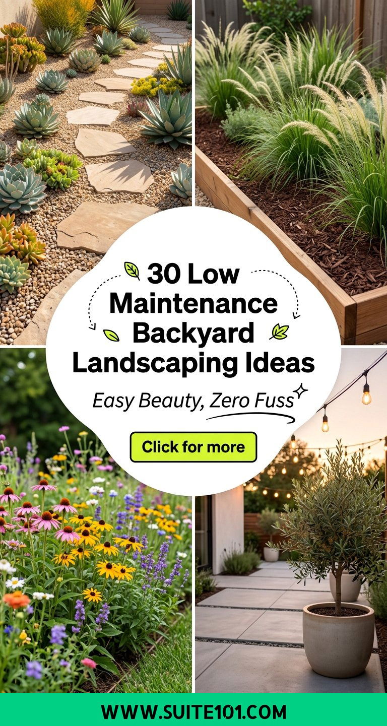 30 Low Maintenance Backyard Landscaping Ideas for Easy Beauty - 30 Low Maintenance Backyard Landscaping Ideas for Easy Beauty