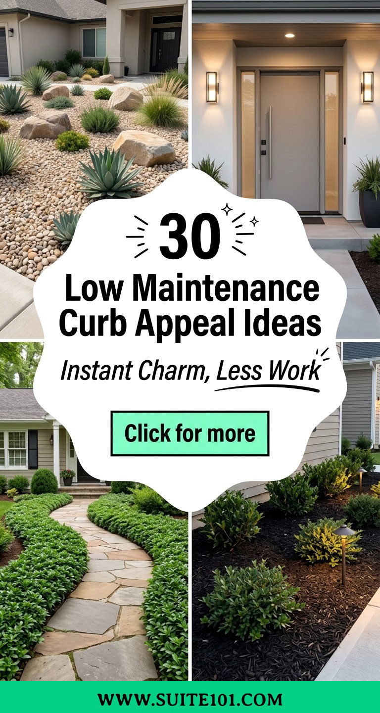 30 Low Maintenance Curb Appeal Ideas That Boost Your Homes Charm - 30 Low Maintenance Curb Appeal Ideas That Boost Your Home's Charm