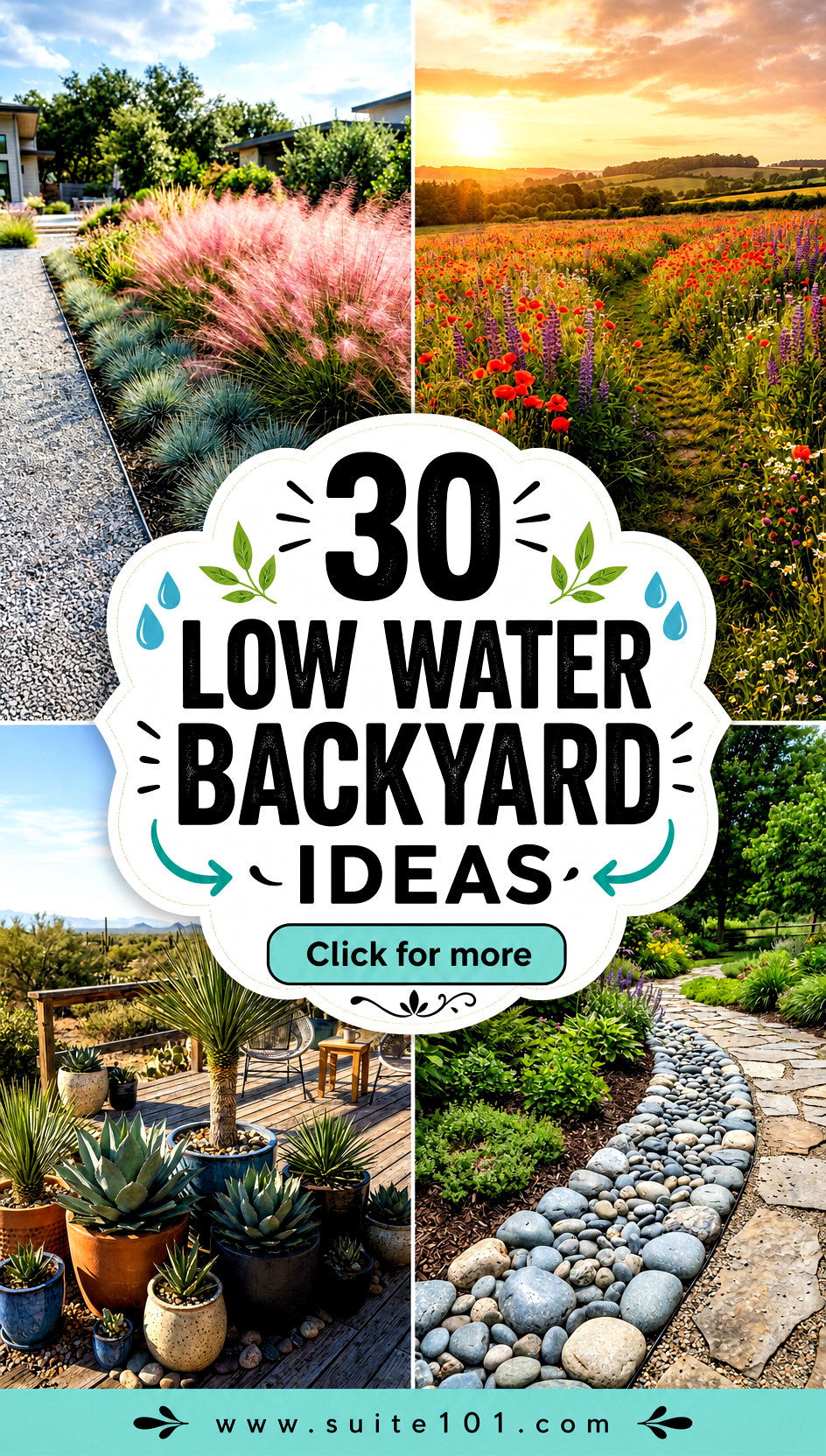 30 Low Water Backyard Ideas to Cut Waste Without Losing Beauty - 30 Low Water Backyard Ideas to Cut Waste Without Losing Beauty
