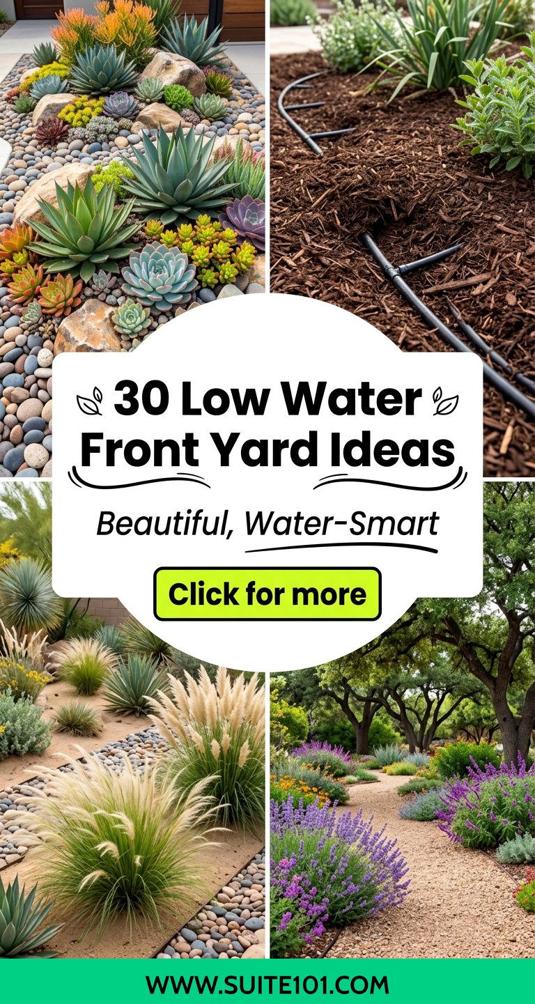 30 Low Water Front Yard Ideas for a Beautiful Drought-Proof Yard - 30 Low Water Front Yard Ideas for a Beautiful Drought-Proof Yard