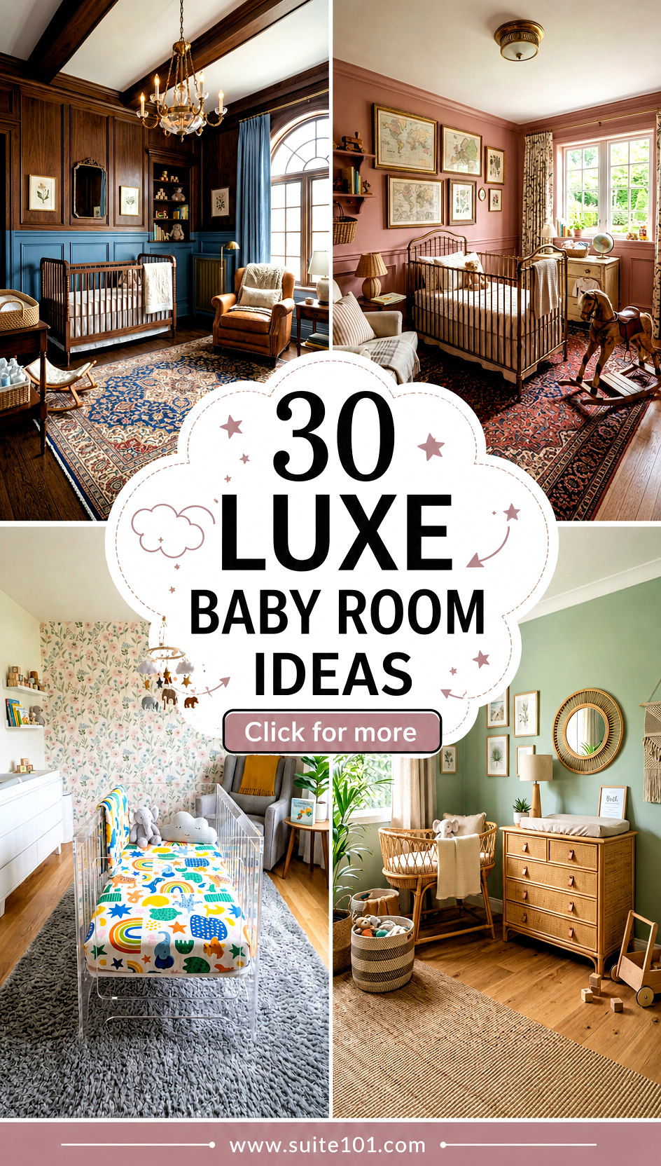 30 Luxe Baby Room Ideas for a High-End Cozy Nursery Look - 30 Luxe Baby Room Ideas for a High-End, Cozy Nursery Look