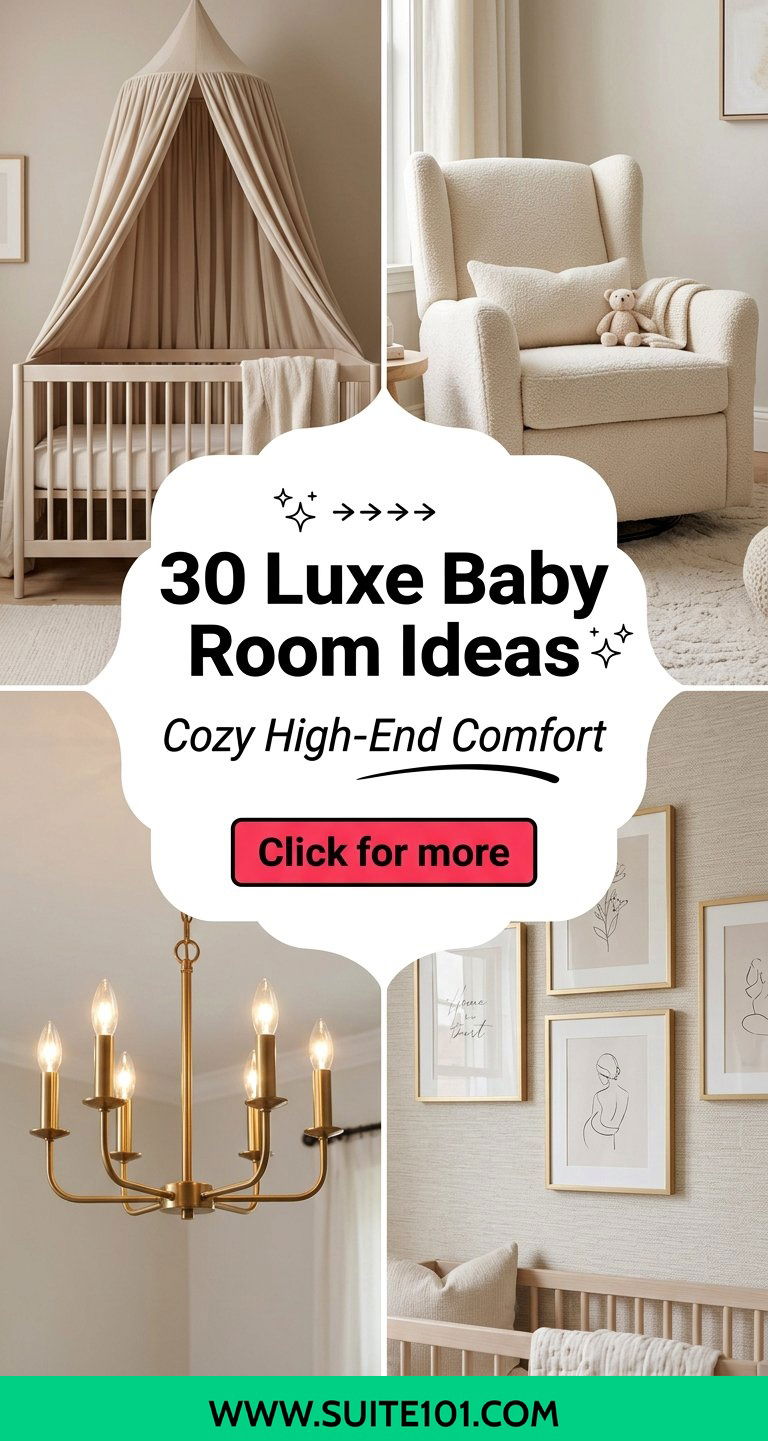 30 Luxe Baby Room Ideas for a High-End Cozy Nursery Look - 30 Luxe Baby Room Ideas for a High-End, Cozy Nursery Look
