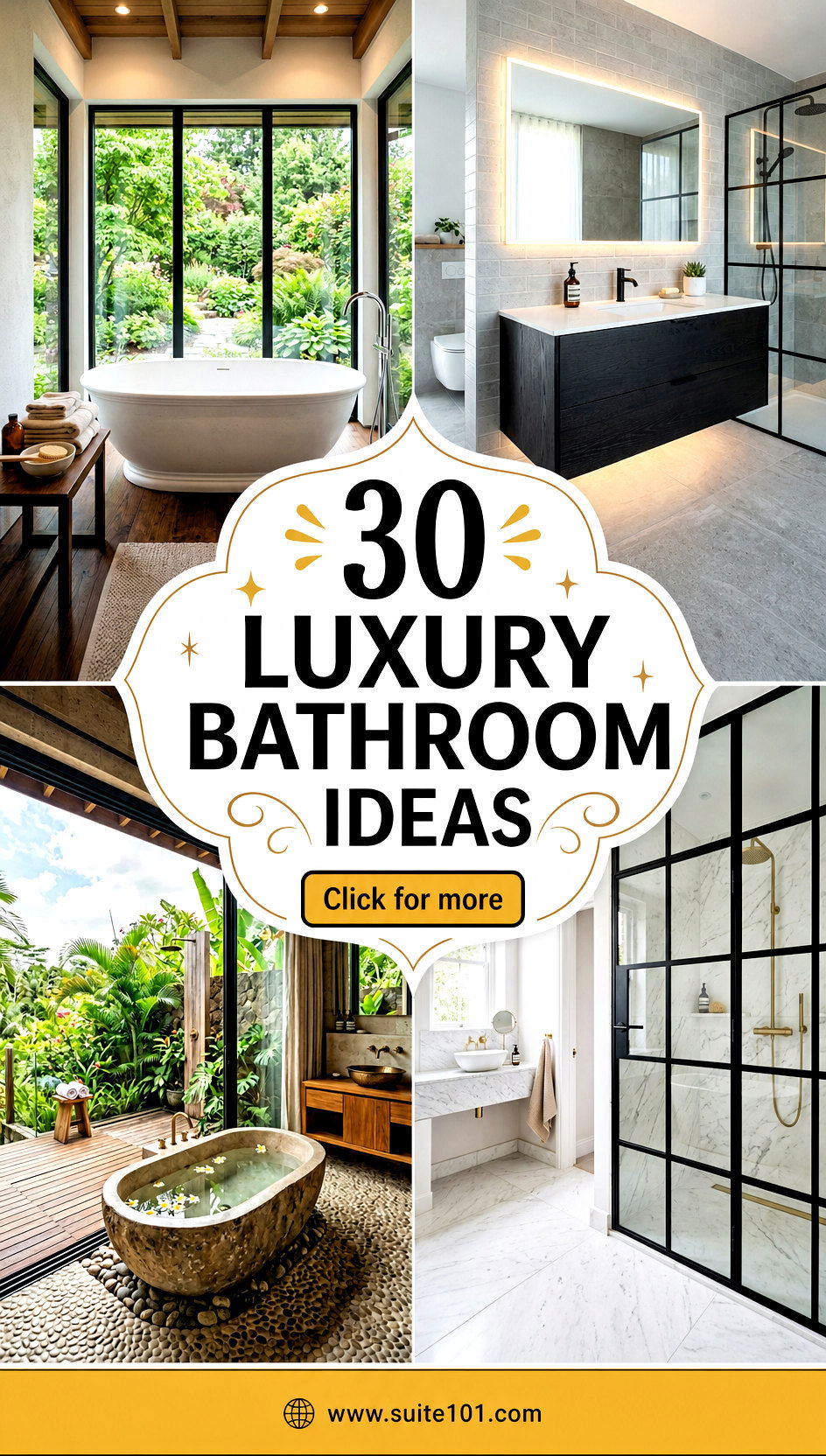 30 Luxury Bathroom Ideas Youll Love for a Spa-Ready Look - 30 Luxury Bathroom Ideas You'll Love for a Spa-Ready Look