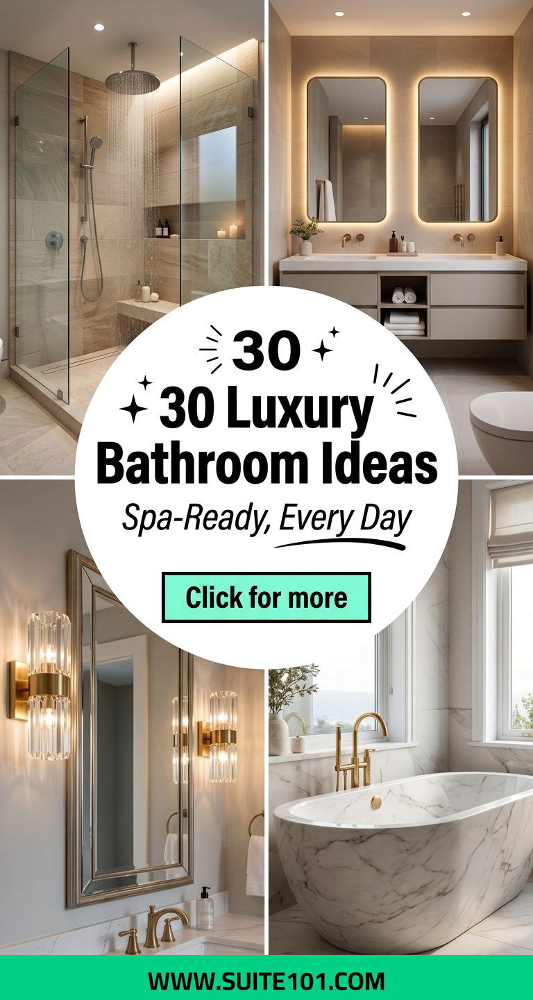 30 Luxury Bathroom Ideas Youll Love for a Spa-Ready Look - 30 Luxury Bathroom Ideas You'll Love for a Spa-Ready Look