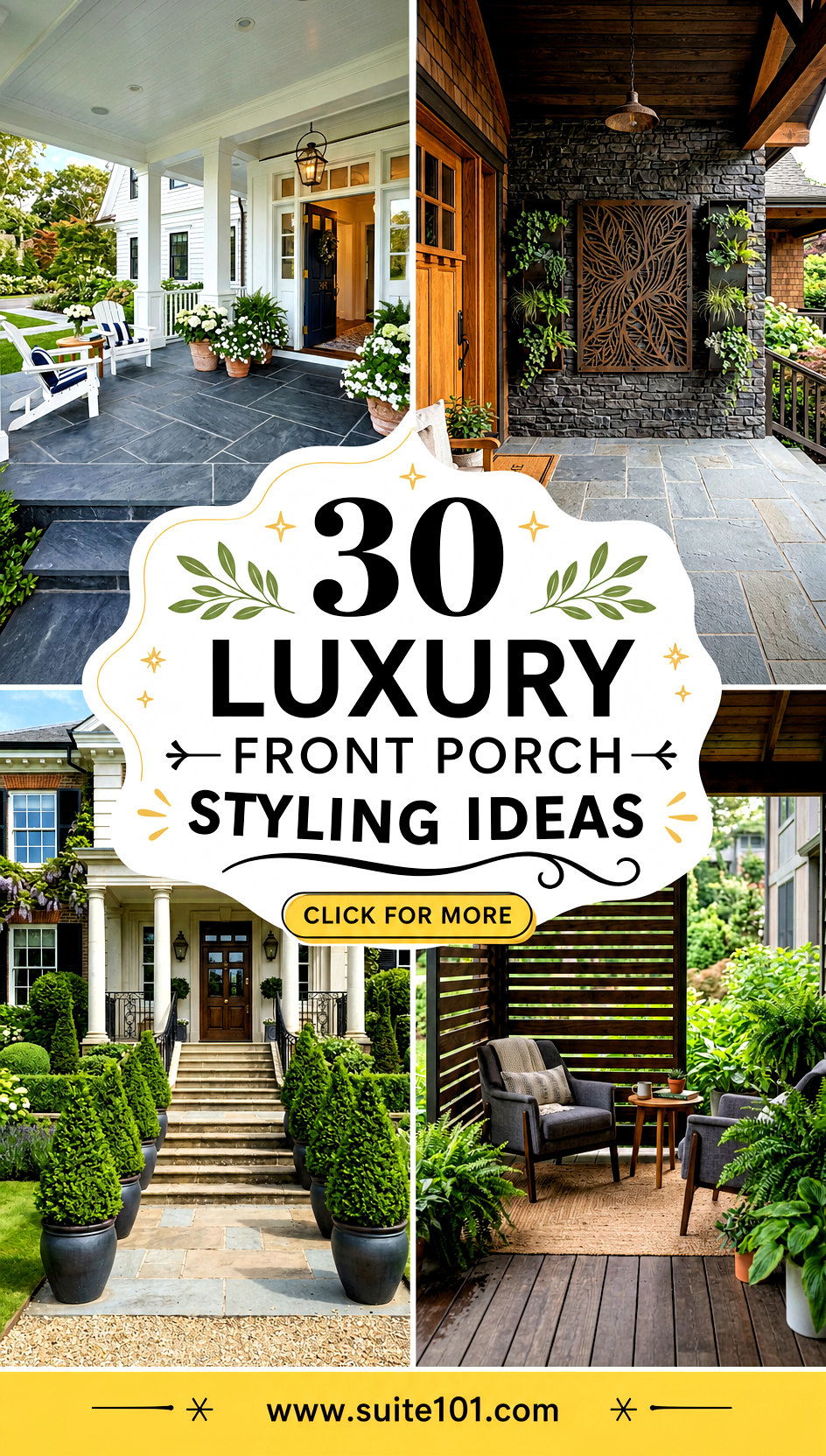30 Luxury Front Porch Styling Ideas for a Welcoming Curb Appeal - 30 Luxury Front Porch Styling Ideas for a Welcoming Curb Appeal