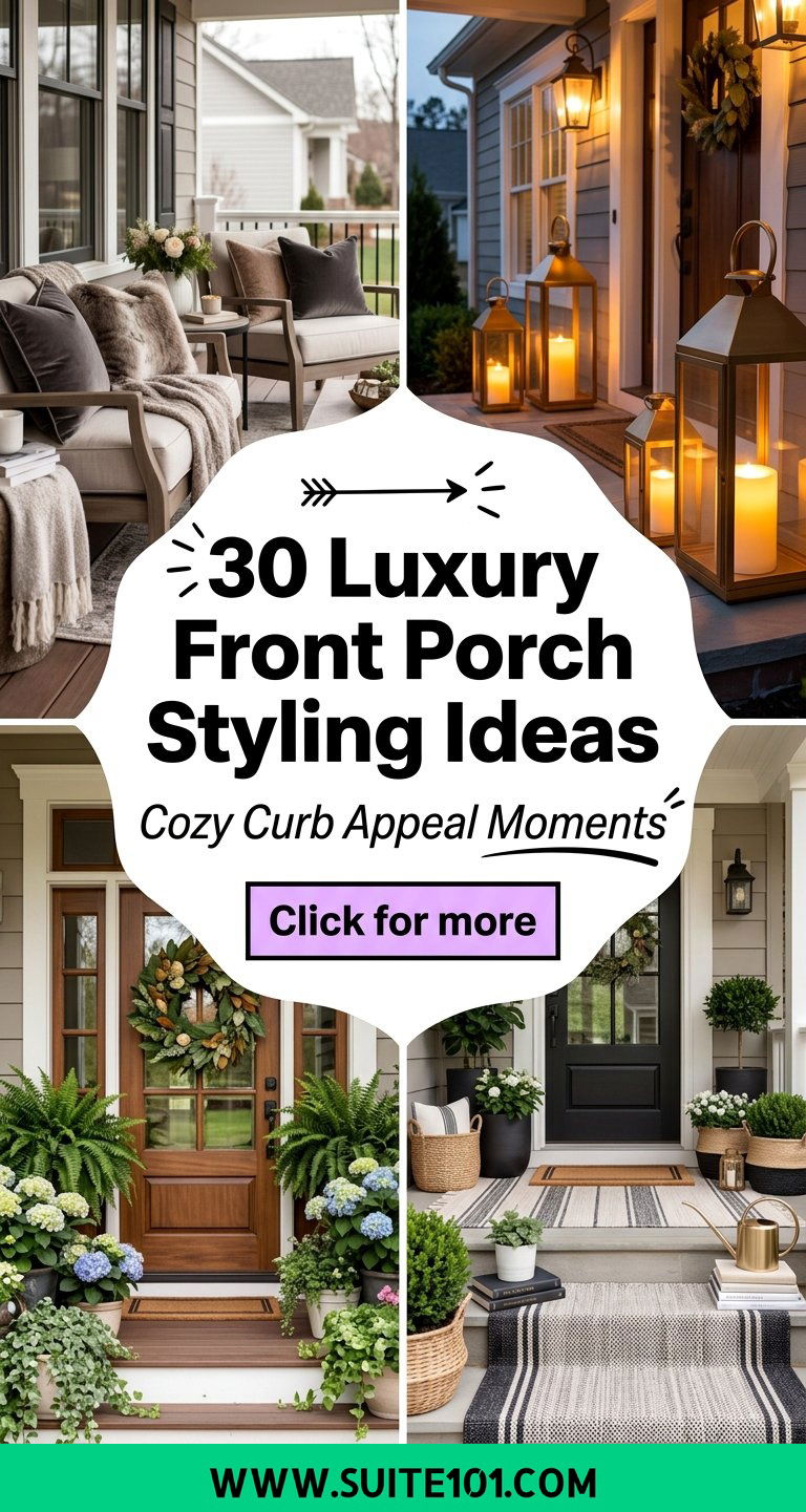 30 Luxury Front Porch Styling Ideas for a Welcoming Curb Appeal - 30 Luxury Front Porch Styling Ideas for a Welcoming Curb Appeal