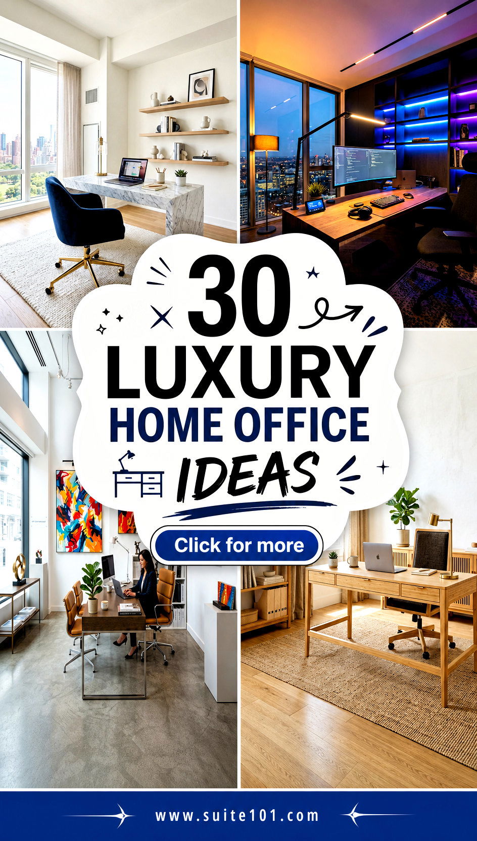 30 Luxury Home Office Ideas for a Focus-Boosting Setup at Home - 30 Luxury Home Office Ideas for a Focus-Boosting Setup at Home