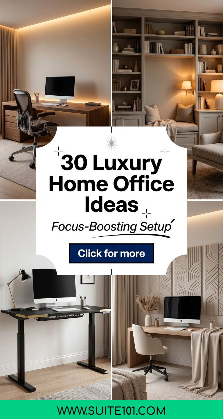 30 Luxury Home Office Ideas for a Focus-Boosting Setup at Home - 30 Luxury Home Office Ideas for a Focus-Boosting Setup at Home