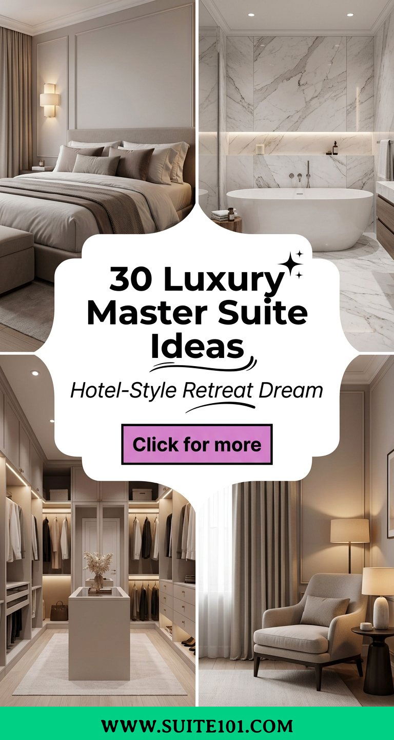 30 Luxury Master Suite Ideas for a Hotel-Style Retreat Dream - 30 Luxury Master Suite Ideas for a Hotel-Style Retreat Dream