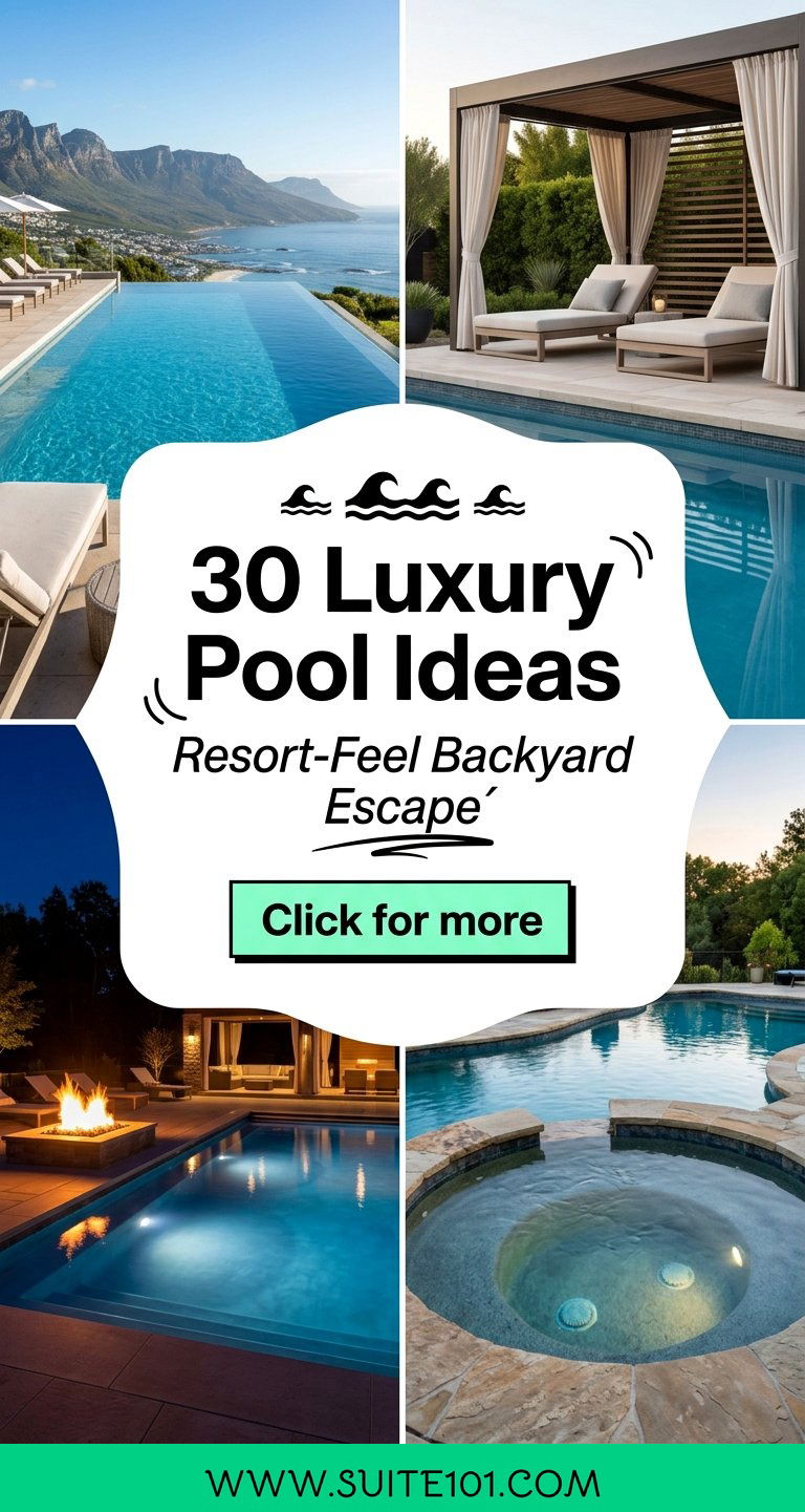 30 Luxury Pool Ideas to Create a Resort-Feel Backyard Escape - 30 Luxury Pool Ideas to Create a Resort-Feel Backyard Escape