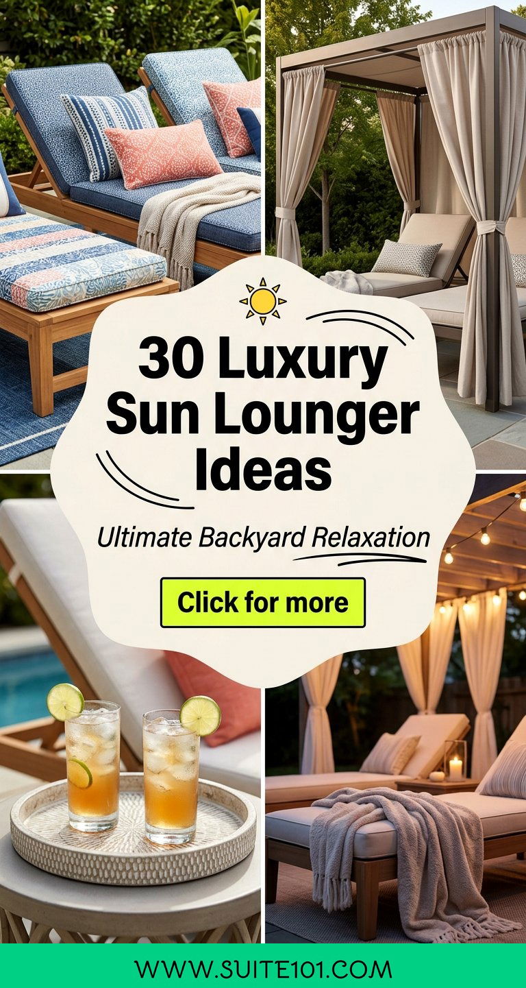 30 Luxury Sun Lounger Ideas for Ultimate Backyard Relaxation - 30 Luxury Sun Lounger Ideas for Ultimate Backyard Relaxation