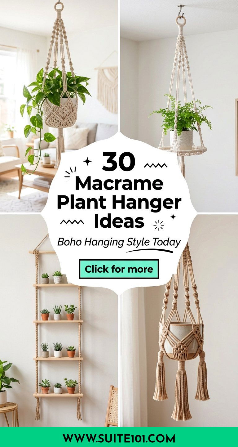 30 Macrame Plant Hanger Ideas for Boho Hanging Style Today - 30 Macrame Plant Hanger Ideas for Boho Hanging Style Today