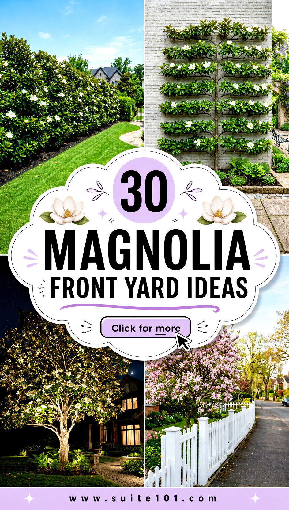 30 Magnolia Front Yard Ideas for a Southern-Style Welcome - 30 Magnolia Front Yard Ideas for a Southern-Style Welcome
