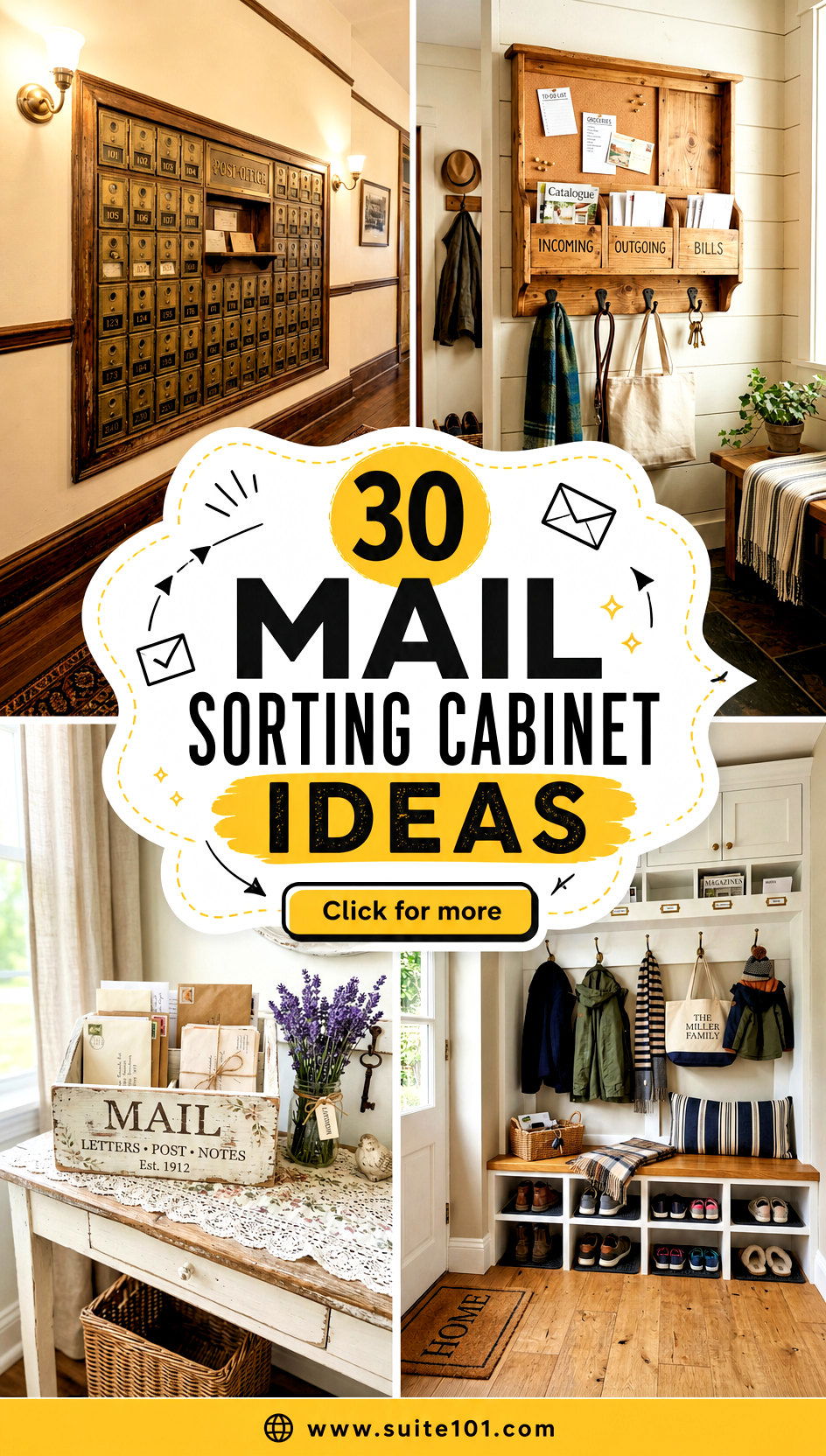 30 Mail Sorting Cabinet Ideas for a Neat Stress-Free Home - 30 Mail Sorting Cabinet Ideas for a Neat, Stress-Free Home