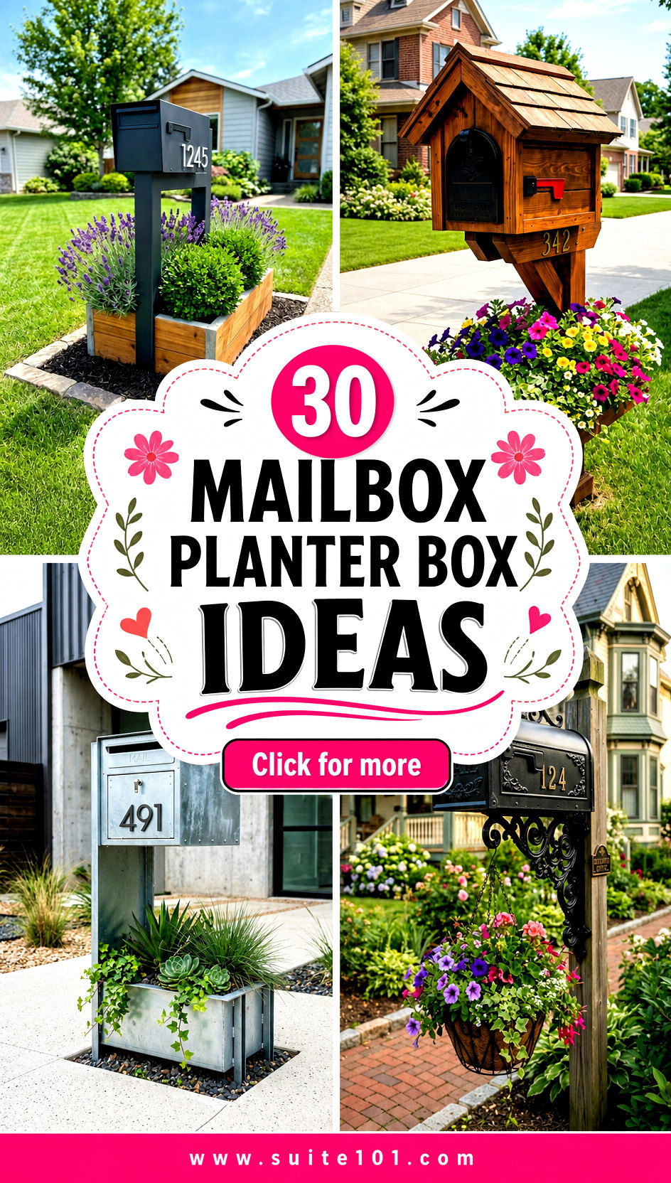 30 Mailbox Planter Box Ideas for a Fresh Charming Entrance - 30 Mailbox Planter Box Ideas for a Fresh, Charming Entrance