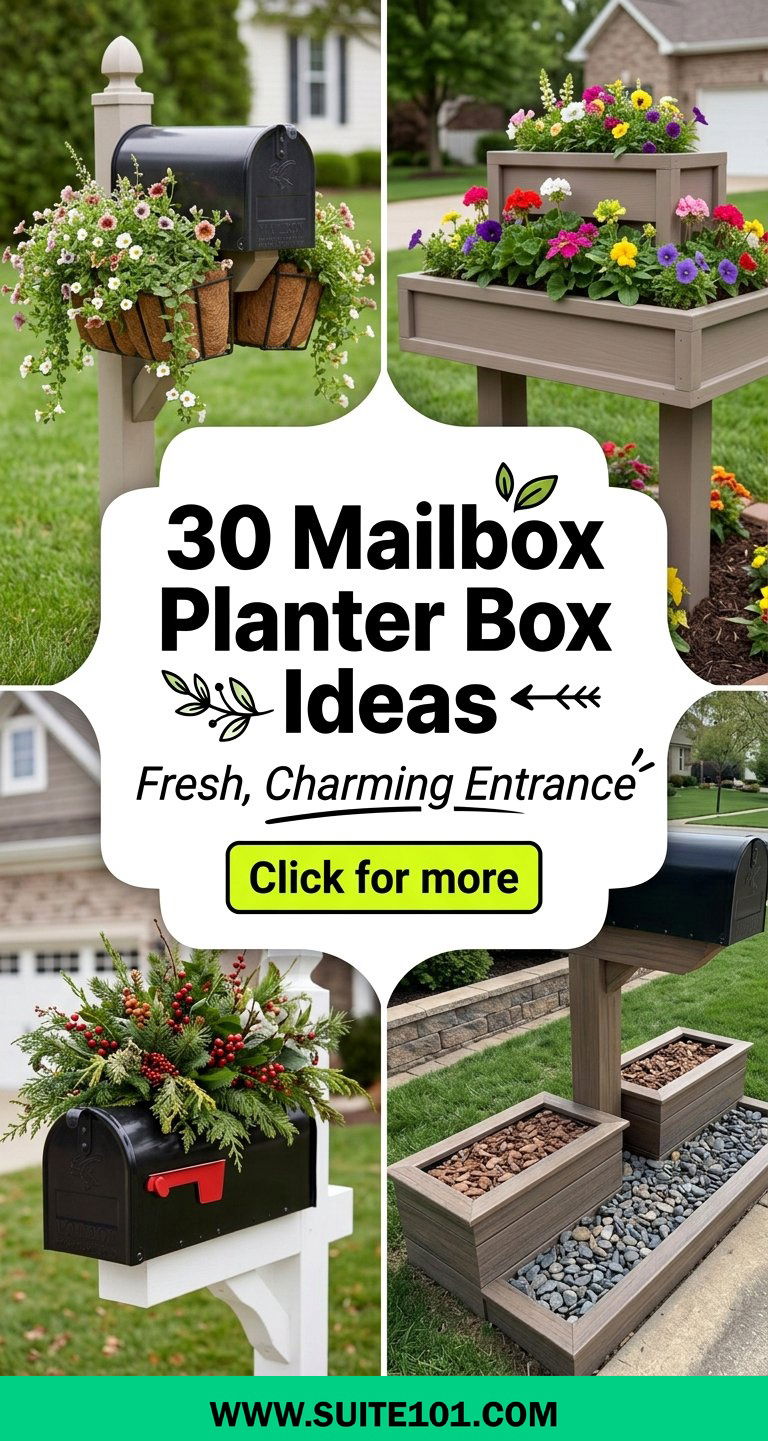 30 Mailbox Planter Box Ideas for a Fresh Charming Entrance - 30 Mailbox Planter Box Ideas for a Fresh, Charming Entrance