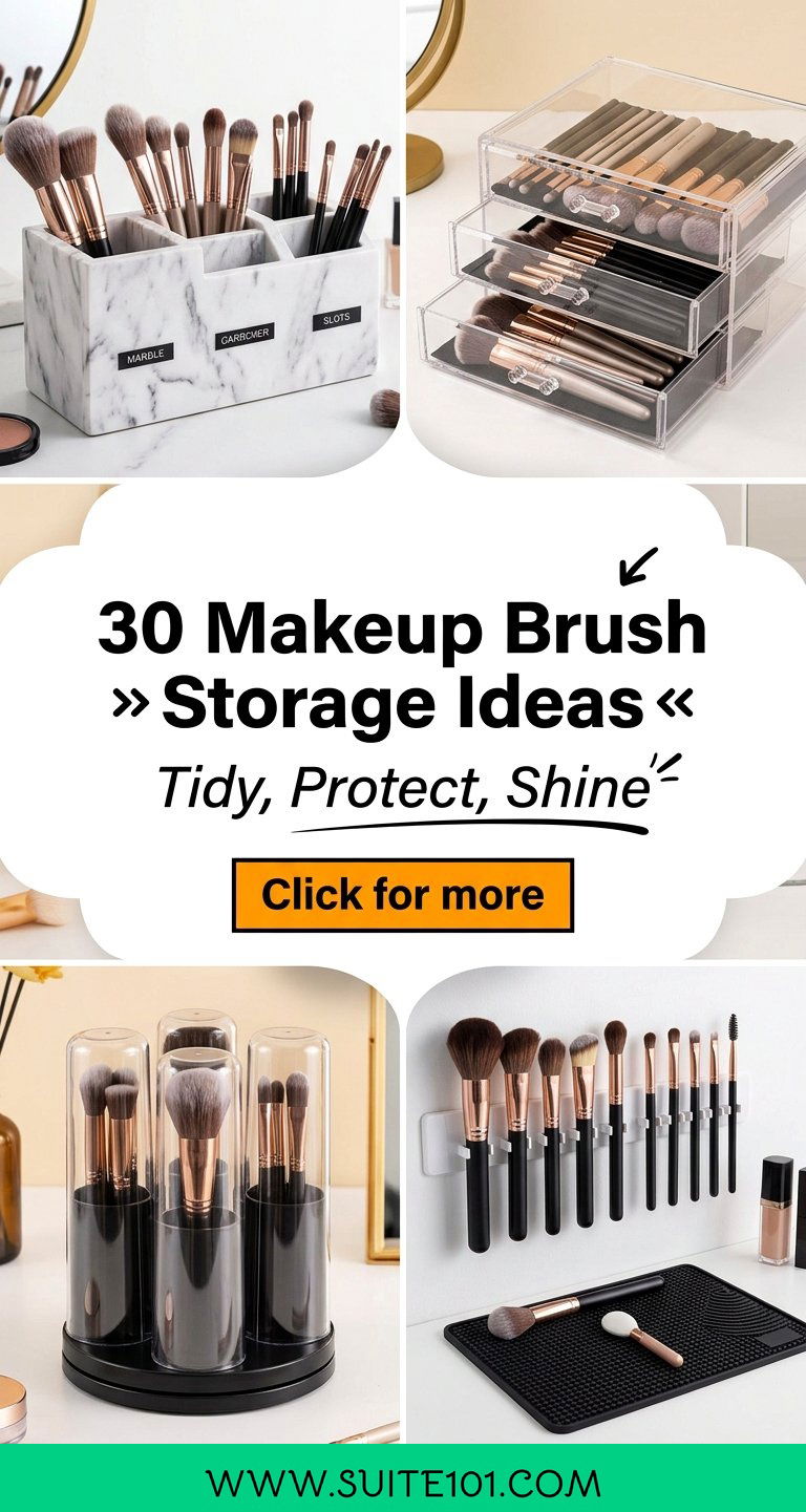 30 Makeup Brush Storage Ideas to Tidy Protect and Shine - 30 Makeup Brush Storage Ideas to Tidy, Protect, and Shine
