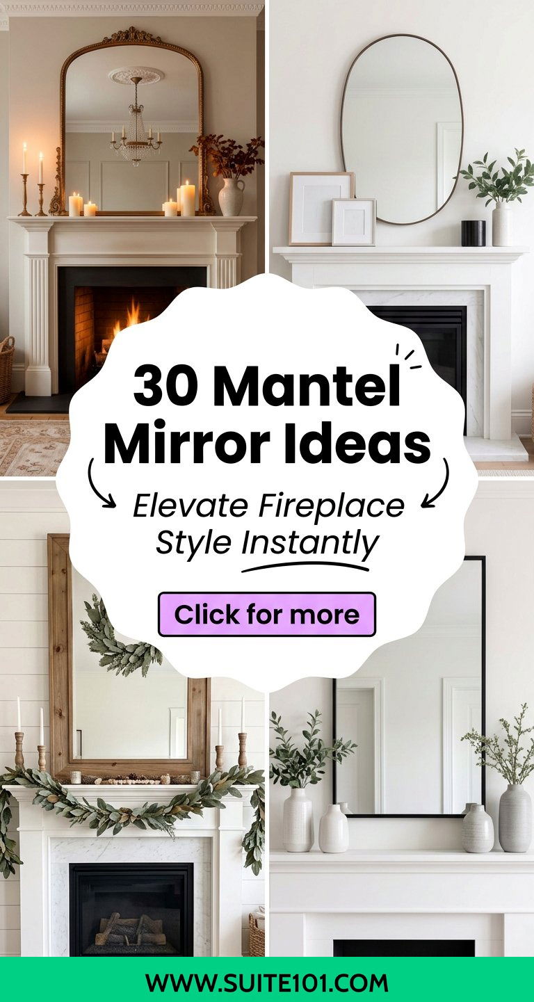 30 Mantel Mirror Ideas to Elevate Fireplace Style Instantly - 30 Mantel Mirror Ideas to Elevate Fireplace Style Instantly