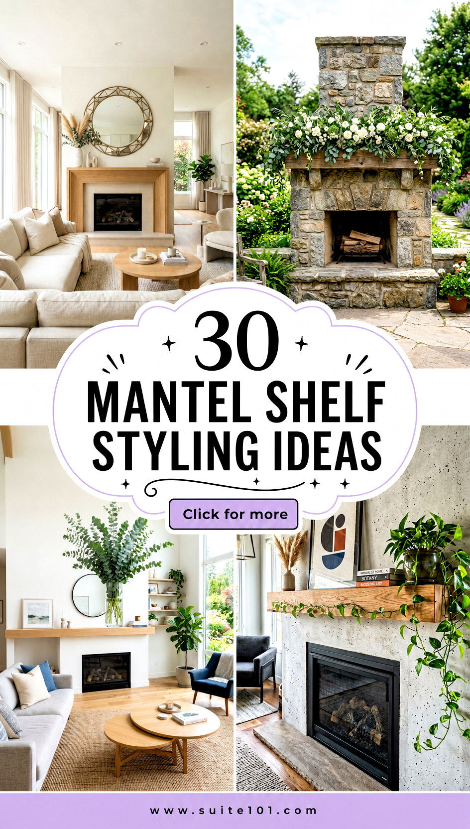30 Mantel Shelf Styling Ideas for a Chic Cozier Living Room - 30 Mantel Shelf Styling Ideas for a Chic, Cozier Living Room