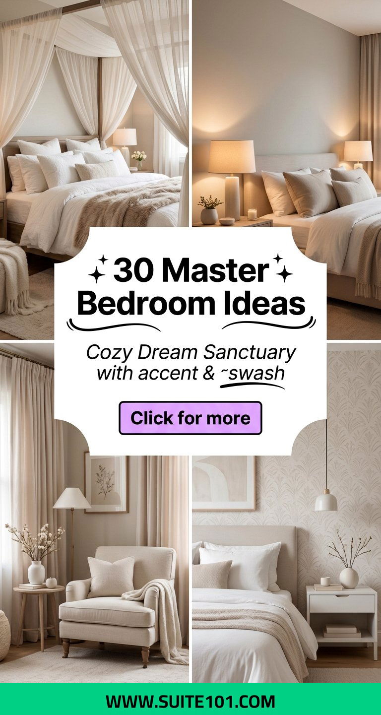 30 Master Bedroom Ideas to Build a Cozy Dreamy Sanctuary - 30 Master Bedroom Ideas to Build a Cozy, Dreamy Sanctuary