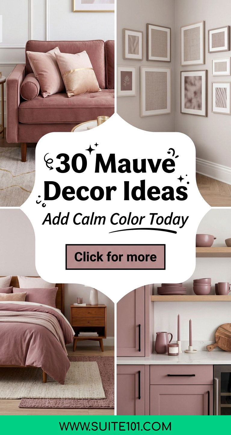 30 Mauve Decor Ideas to Add Calm Color to Any Room Today - 30 Mauve Decor Ideas to Add Calm Color to Any Room Today