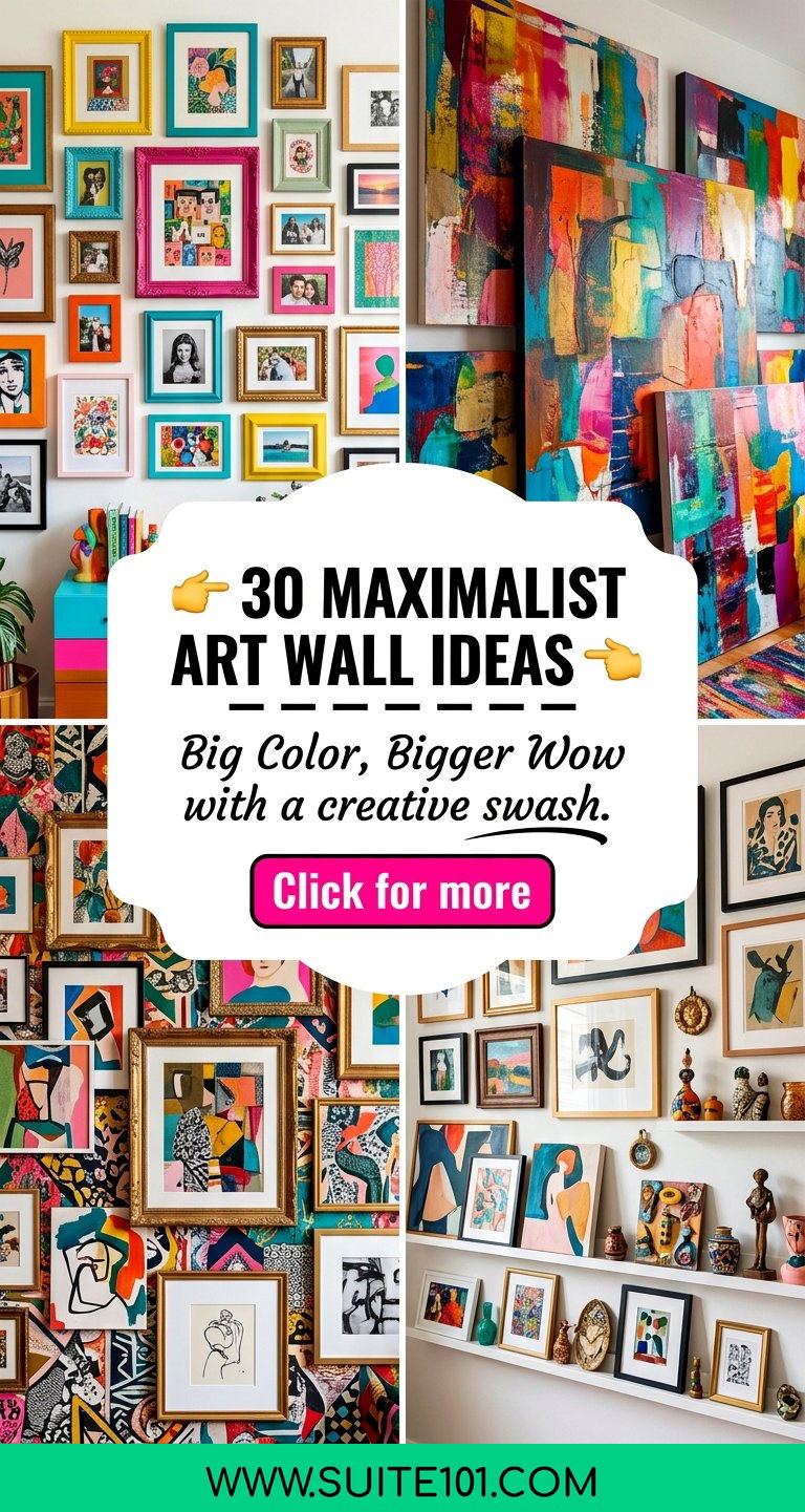 30 Maximalist Art Wall Ideas to Create Gallery-Worthy Impact - 30 Maximalist Art Wall Ideas to Create Gallery-Worthy Impact
