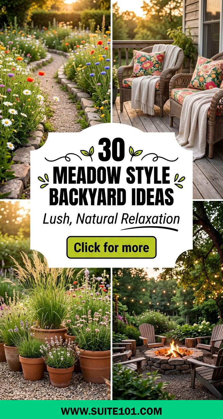 30 Meadow Style Backyard Ideas for Lush Natural Relaxation - 30 Meadow Style Backyard Ideas for Lush, Natural Relaxation