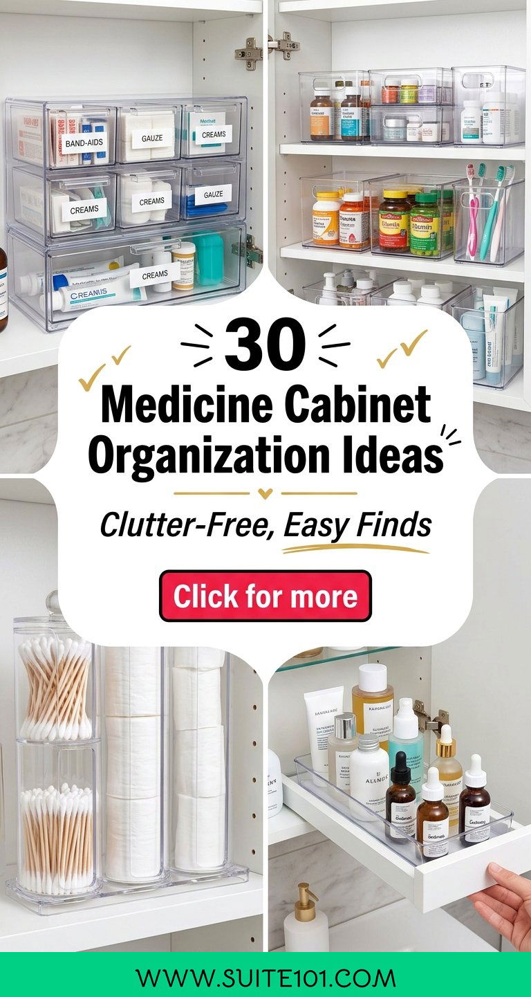 30 Medicine Cabinet Organization Ideas for Clutter-Free Storage - 30 Medicine Cabinet Organization Ideas for Clutter-Free Storage