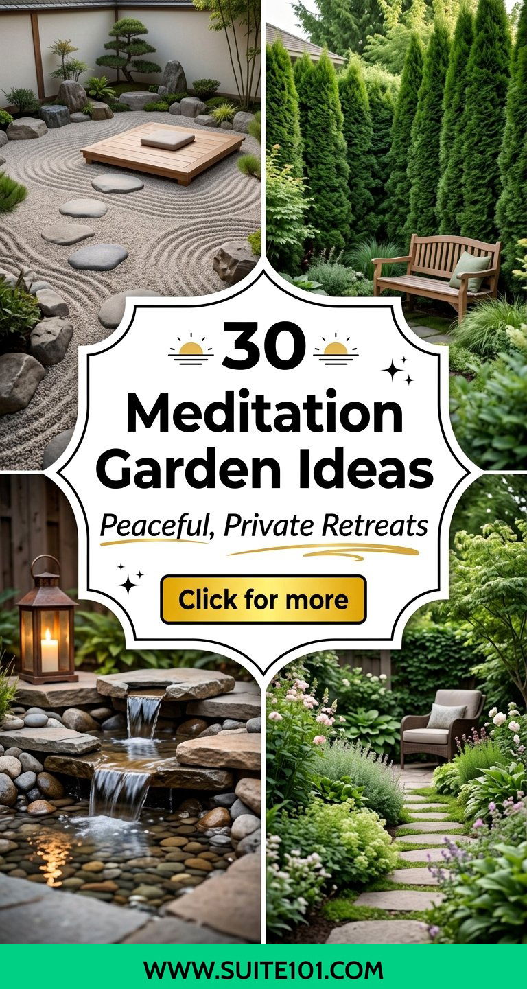 30 Meditation Garden Ideas for Peaceful Private Green Retreats - 30 Meditation Garden Ideas for Peaceful, Private Green Retreats