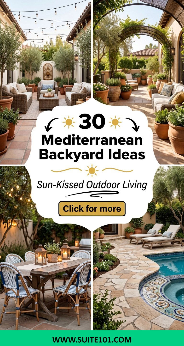 30 Mediterranean Backyard Ideas for Sun-Kissed Outdoor Living - 30 Mediterranean Backyard Ideas for Sun-Kissed Outdoor Living