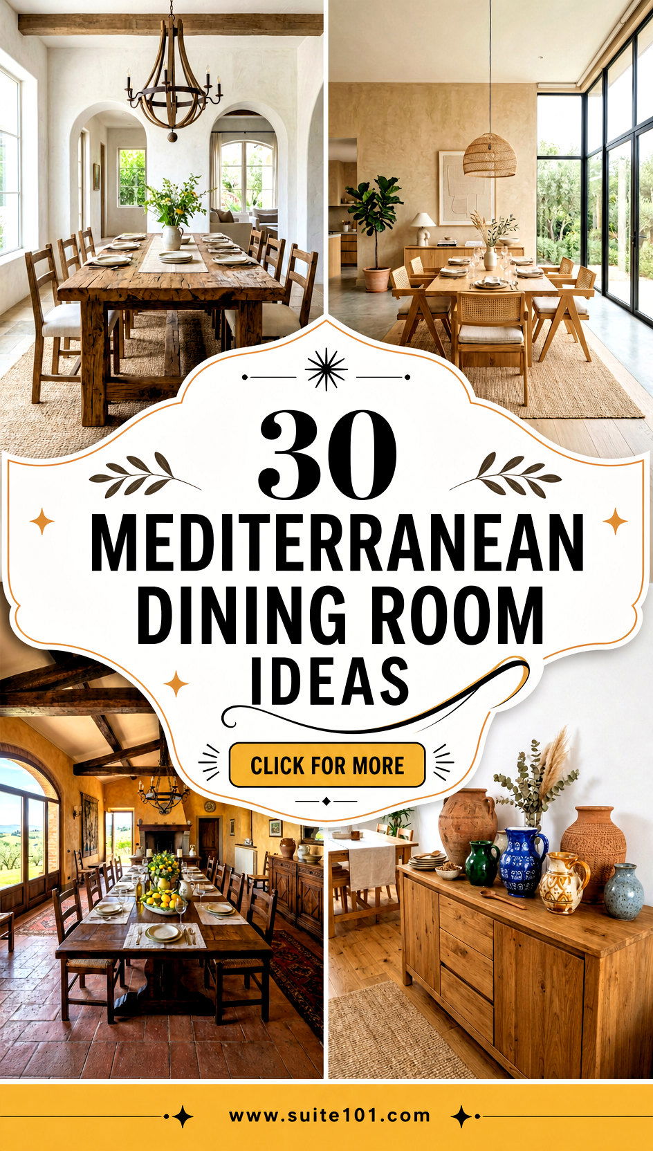 30 Mediterranean Dining Room Ideas for Warm Elegant Gatherings - 30 Mediterranean Dining Room Ideas for Warm, Elegant Gatherings