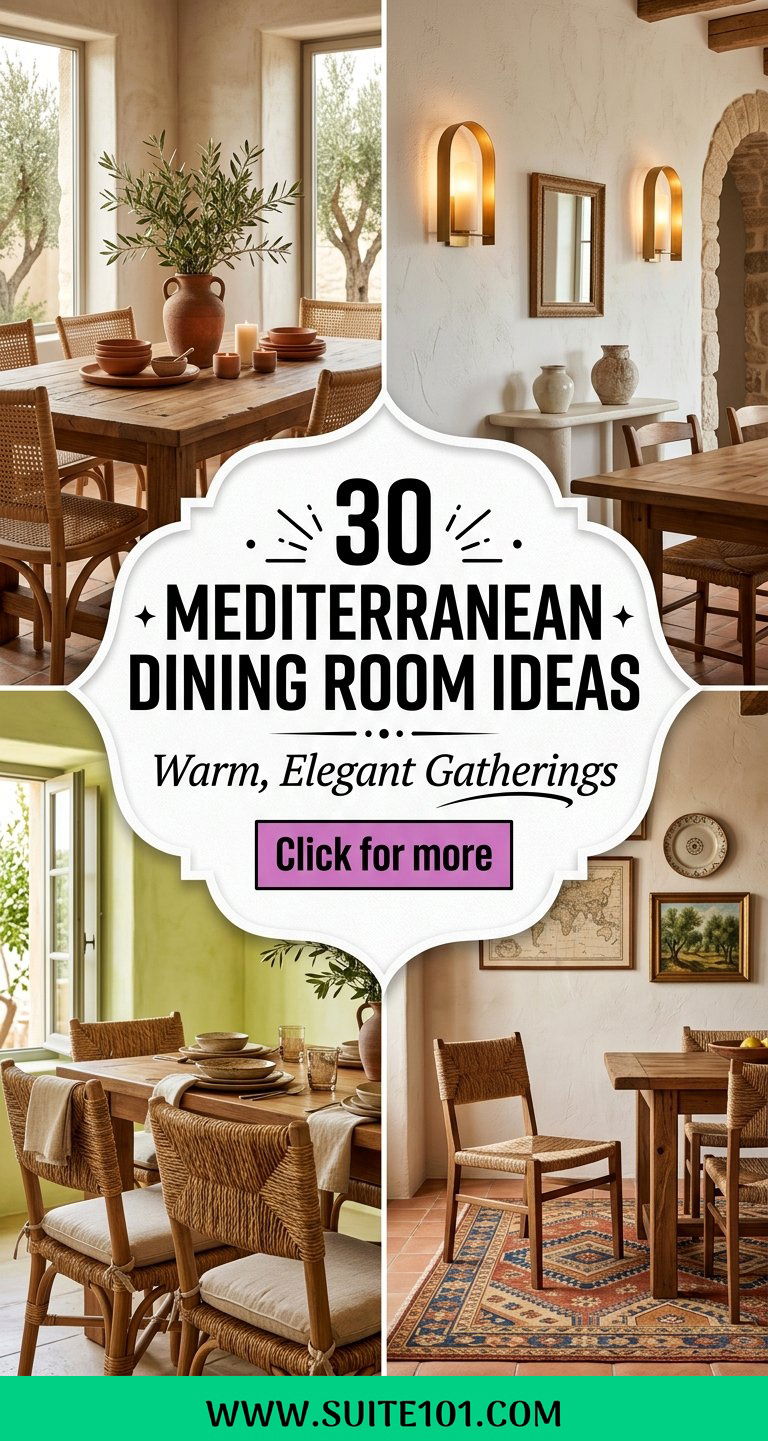 30 Mediterranean Dining Room Ideas for Warm Elegant Gatherings - 30 Mediterranean Dining Room Ideas for Warm, Elegant Gatherings