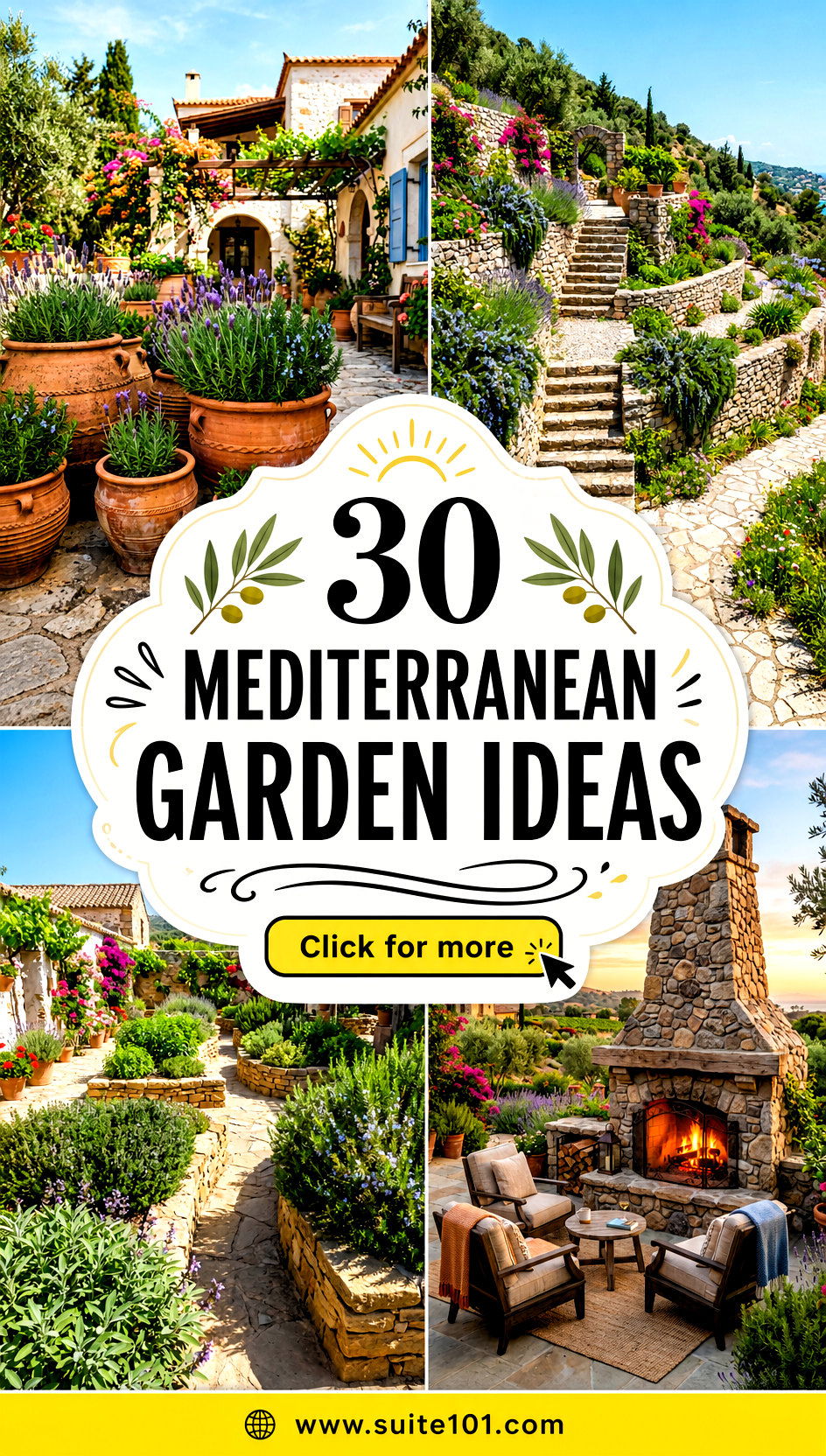 30 Mediterranean Garden Ideas With Drought-Tolerant Plant Picks - 30 Mediterranean Garden Ideas With Drought-Tolerant Plant Picks