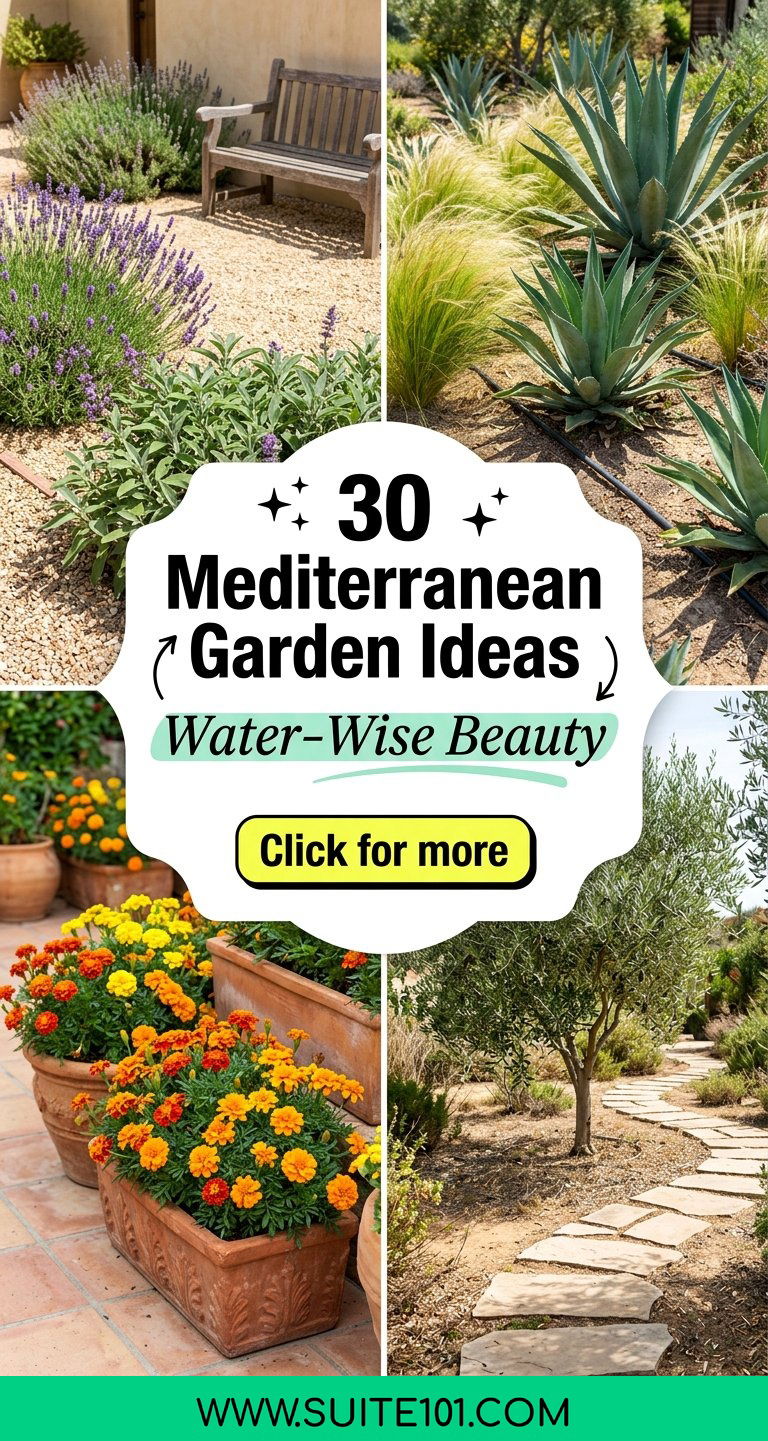 30 Mediterranean Garden Ideas With Drought-Tolerant Plant Picks - 30 Mediterranean Garden Ideas With Drought-Tolerant Plant Picks