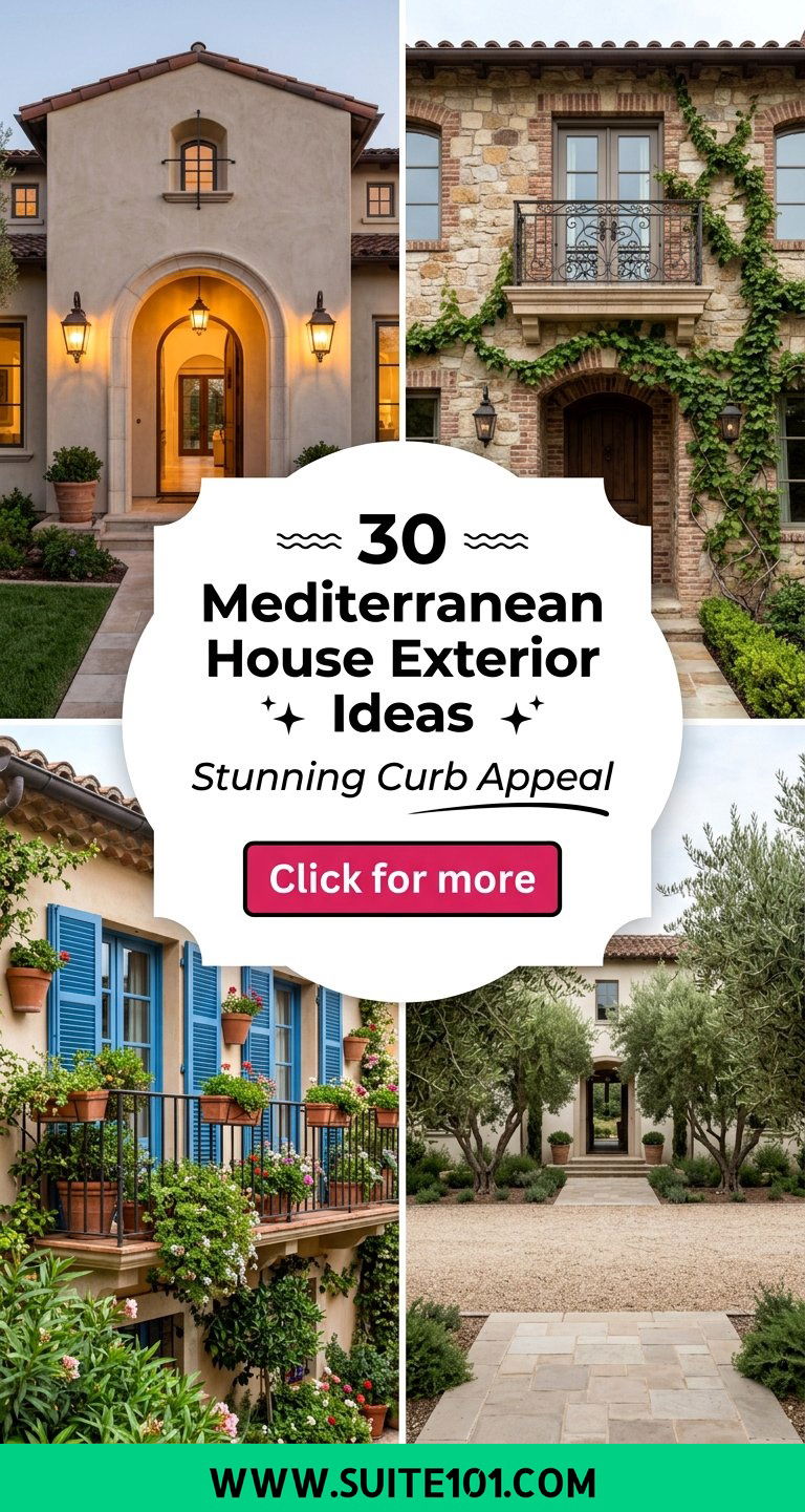 30 Mediterranean House Exterior Ideas for Stunning Curb Appeal - 30 Mediterranean House Exterior Ideas for Stunning Curb Appeal