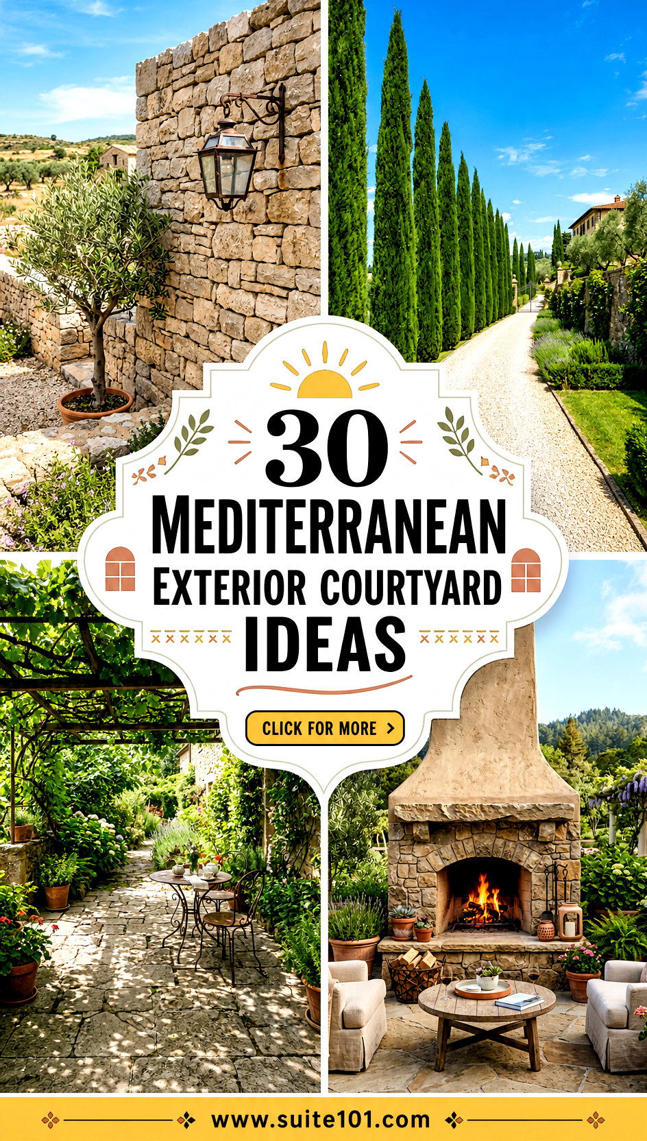 30 Mediterranean exterior courtyard ideas Sunlit Courtyard Flair - 30 Mediterranean exterior courtyard ideas: Sunlit Courtyard Flair