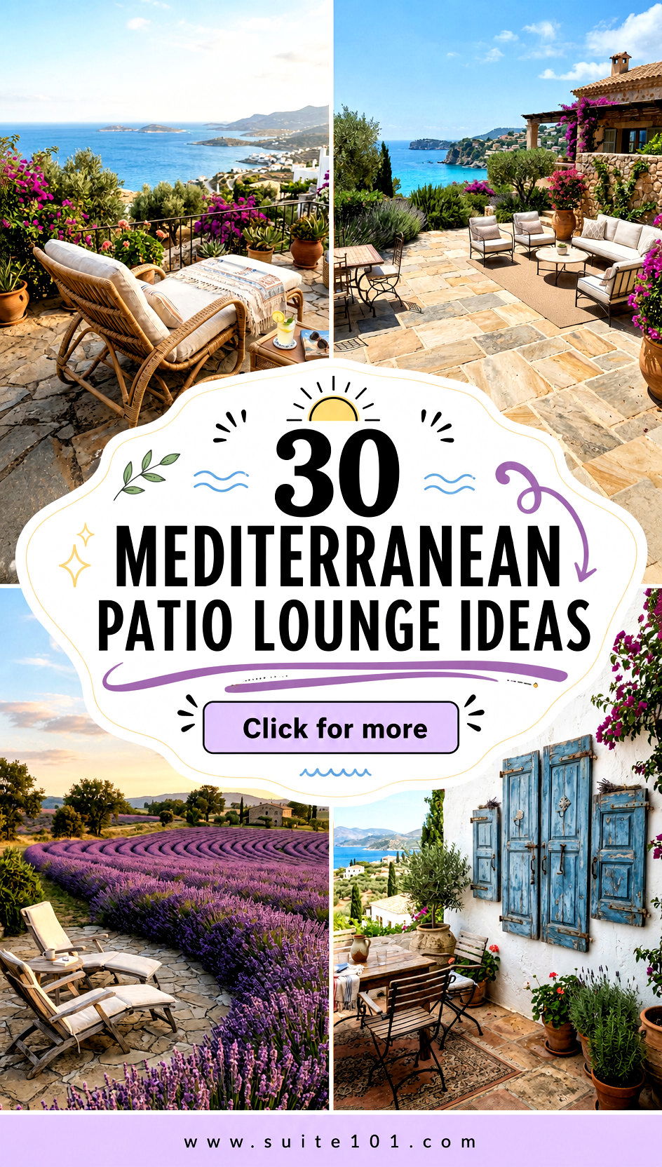 30 Mediterranean patio lounge ideas Relax In Style All Day - 30 Mediterranean patio lounge ideas: Relax In Style All Day
