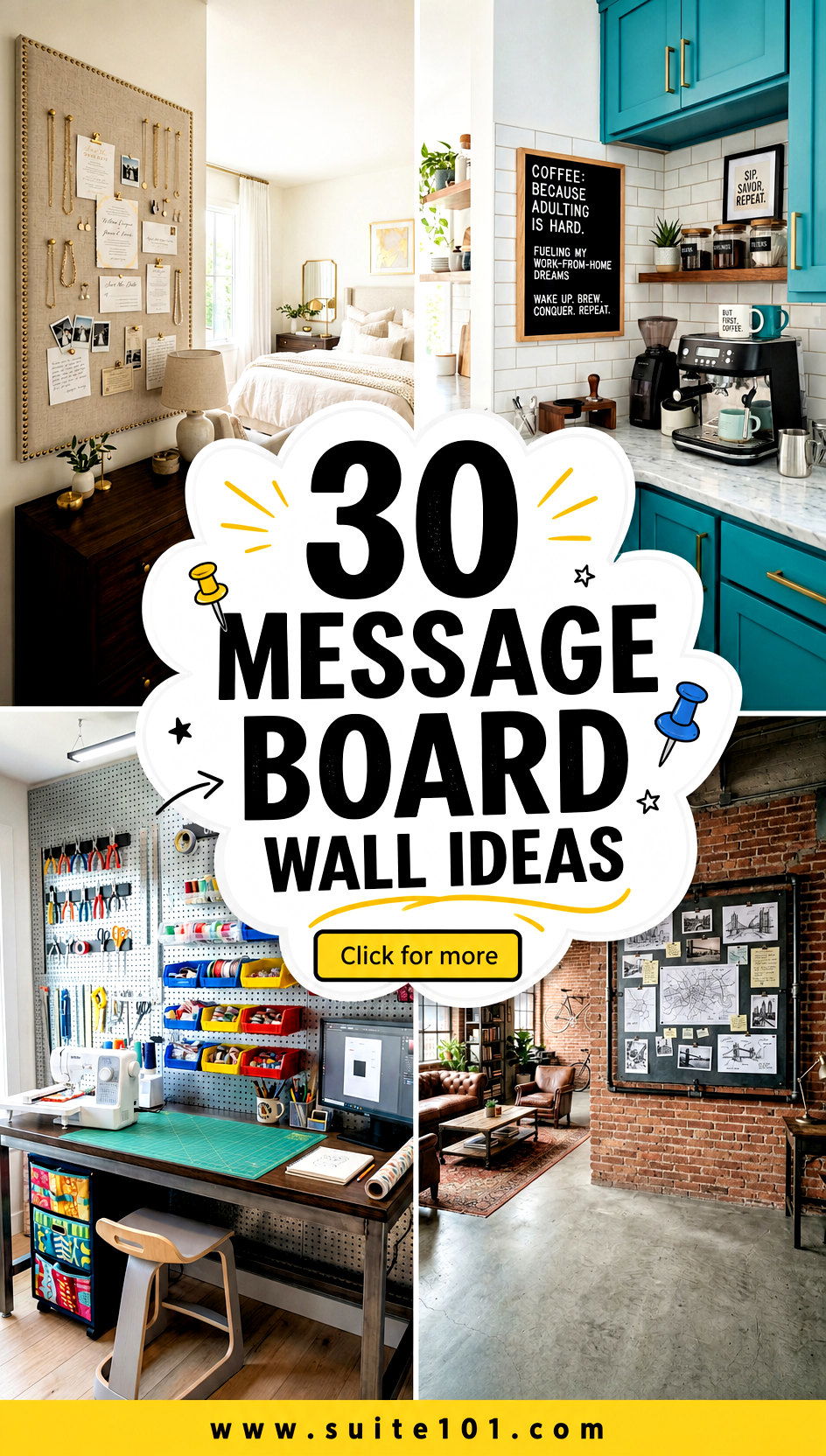 30 Message Board Wall Ideas to Organize Notes with Style - 30 Message Board Wall Ideas to Organize Notes with Style