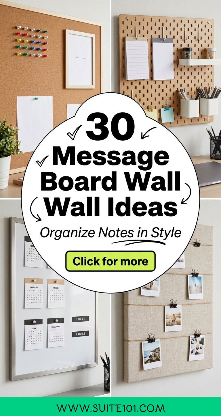 30 Message Board Wall Ideas to Organize Notes with Style - 30 Message Board Wall Ideas to Organize Notes with Style