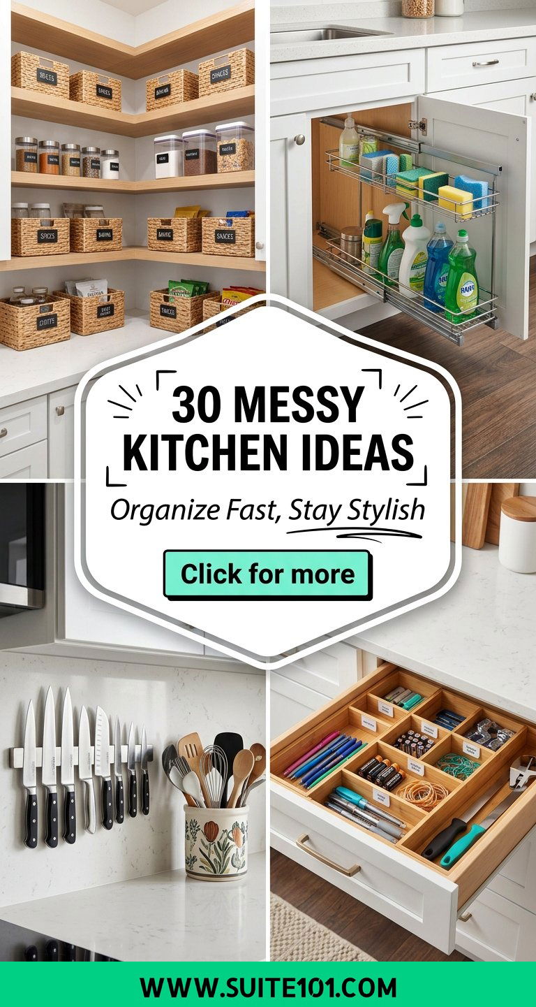 30 Messy Kitchen Ideas to Organize Fast Without Losing Your Style - 30 Messy Kitchen Ideas to Organize Fast Without Losing Your Style