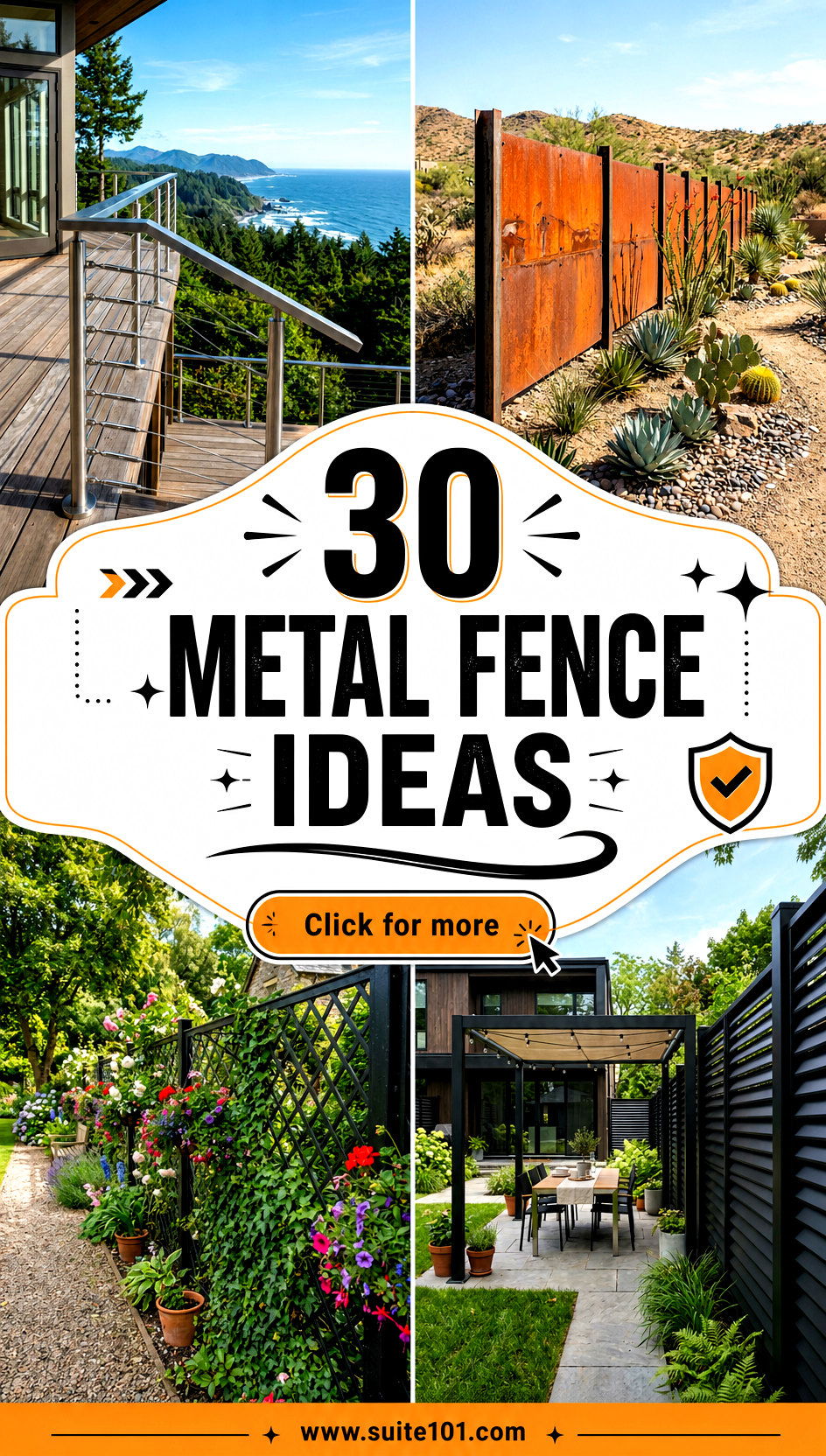 30 Metal Fence Ideas for Privacy Security and Modern Charm - 30 Metal Fence Ideas for Privacy, Security, and Modern Charm