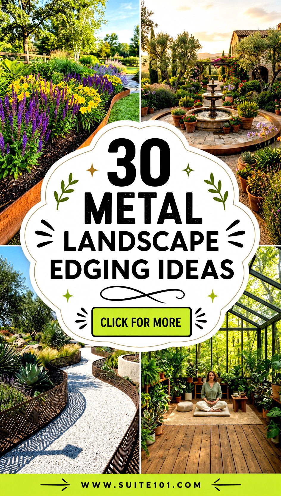 30 Metal Landscape Edging Ideas for a Neat Finished Garden - 30 Metal Landscape Edging Ideas for a Neat, Finished Garden