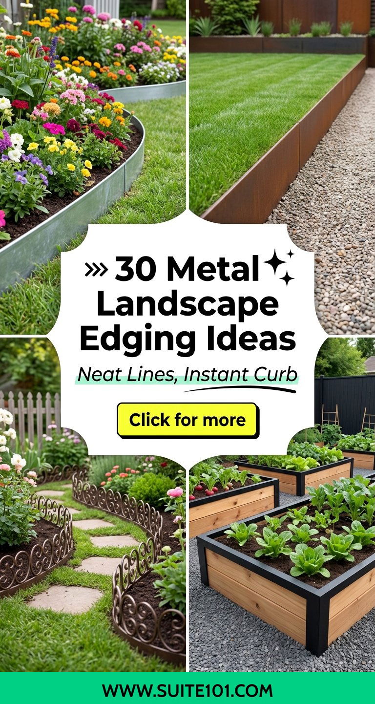 30 Metal Landscape Edging Ideas for a Neat Finished Garden - 30 Metal Landscape Edging Ideas for a Neat, Finished Garden