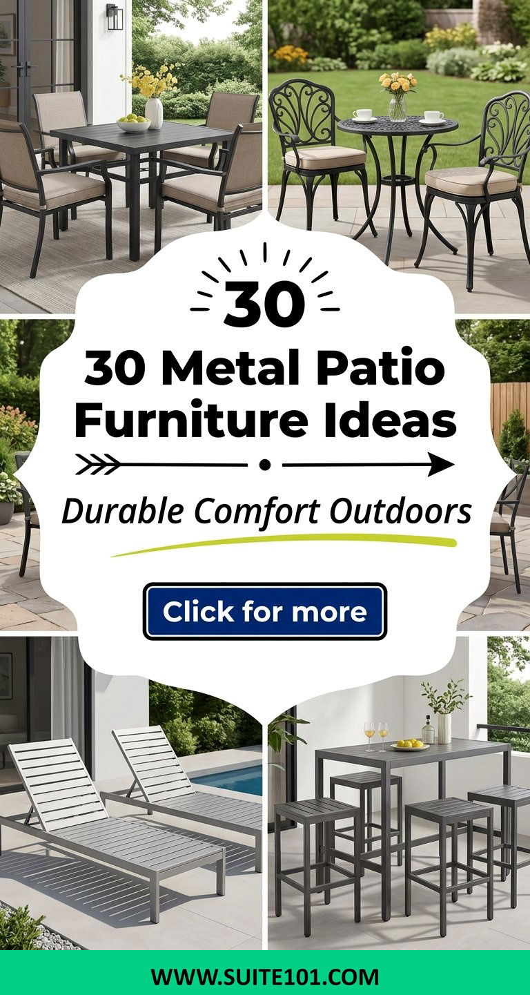 30 Metal Patio Furniture Ideas for Durable Outdoor Comfort - 30 Metal Patio Furniture Ideas for Durable Outdoor Comfort