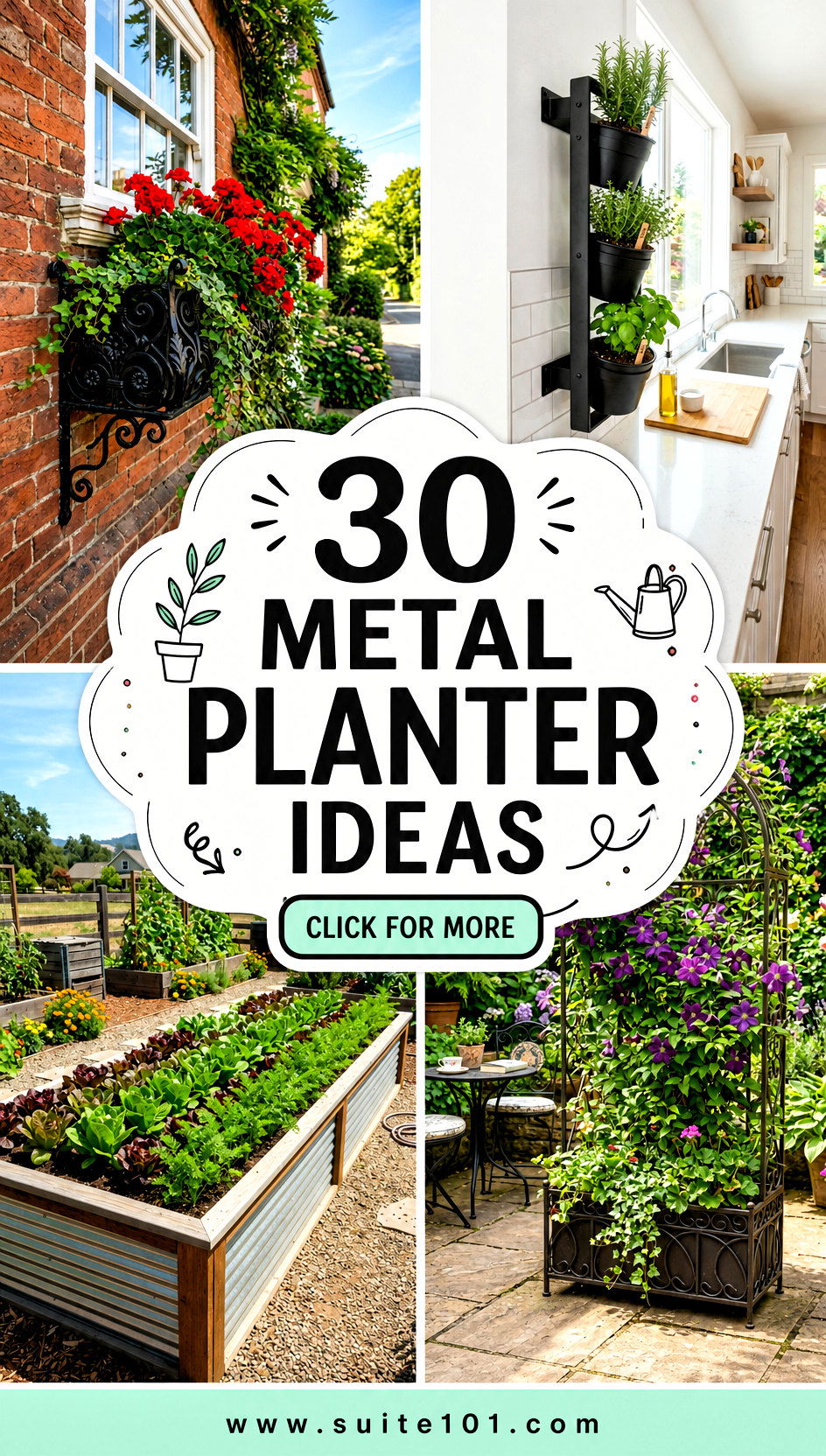 30 Metal Planter Ideas to Upgrade Your Garden With Modern Charm - 30 Metal Planter Ideas to Upgrade Your Garden With Modern Charm