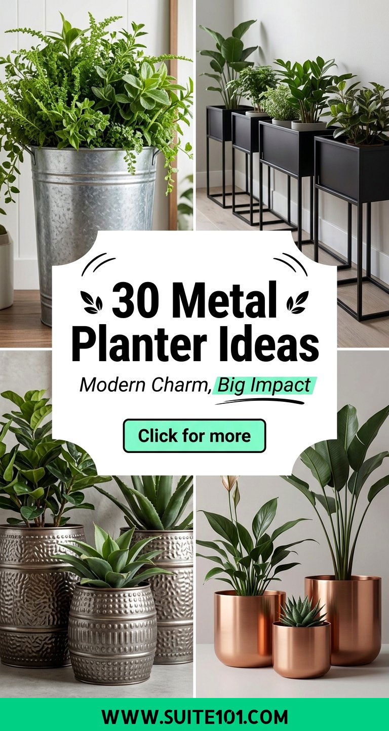 30 Metal Planter Ideas to Upgrade Your Garden With Modern Charm - 30 Metal Planter Ideas to Upgrade Your Garden With Modern Charm