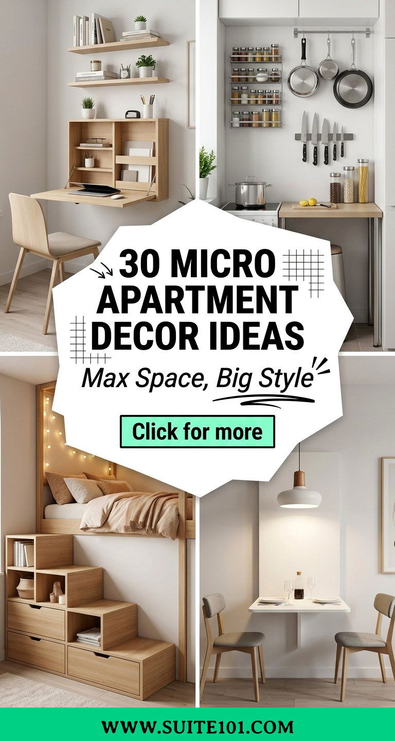 30 Micro Apartment Decor Ideas to Maximize Space and Style - 30 Micro Apartment Decor Ideas to Maximize Space and Style