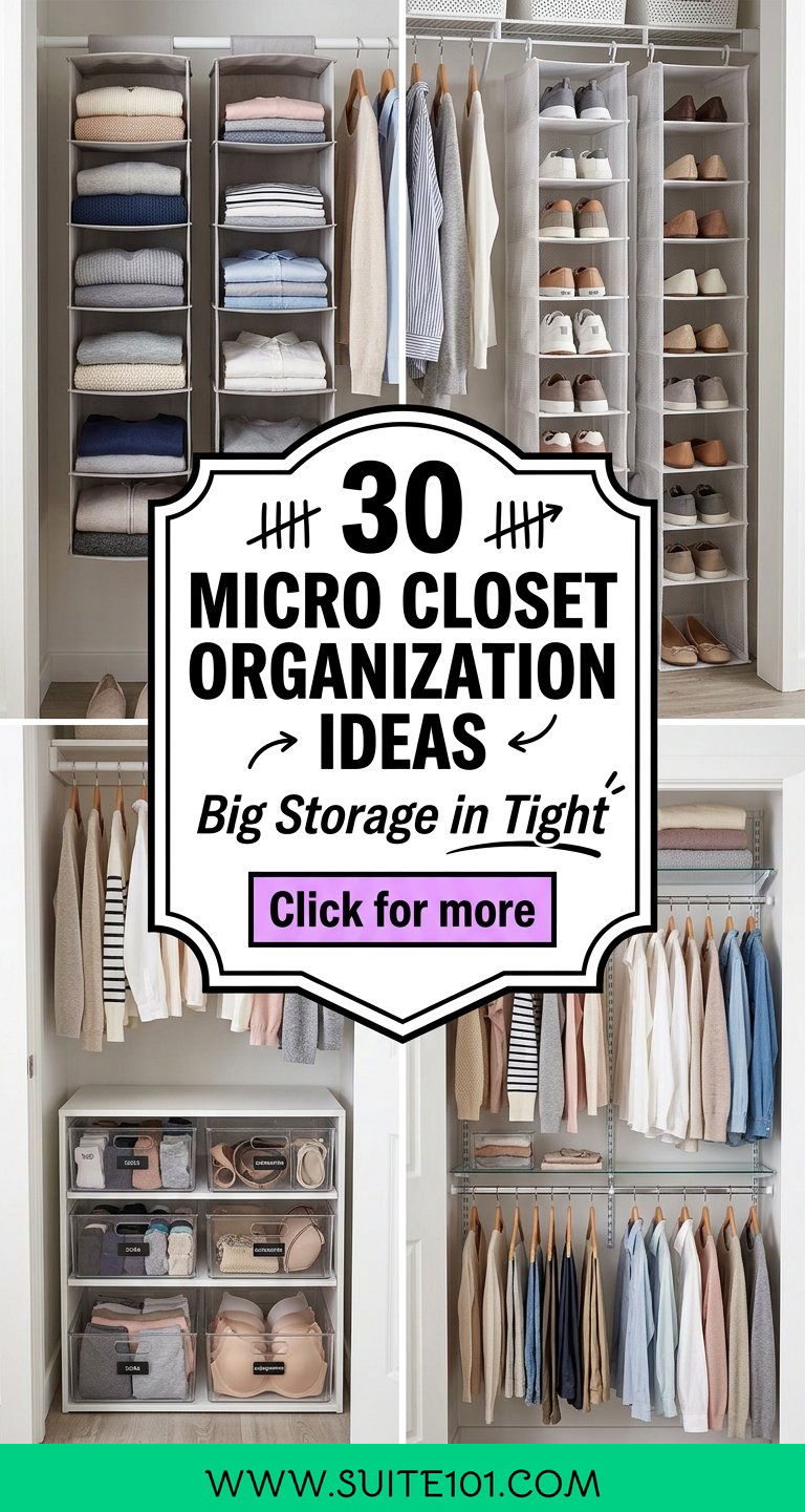 30 Micro Closet Organization Ideas for Big Storage in Tight Areas - 30 Micro Closet Organization Ideas for Big Storage in Tight Areas